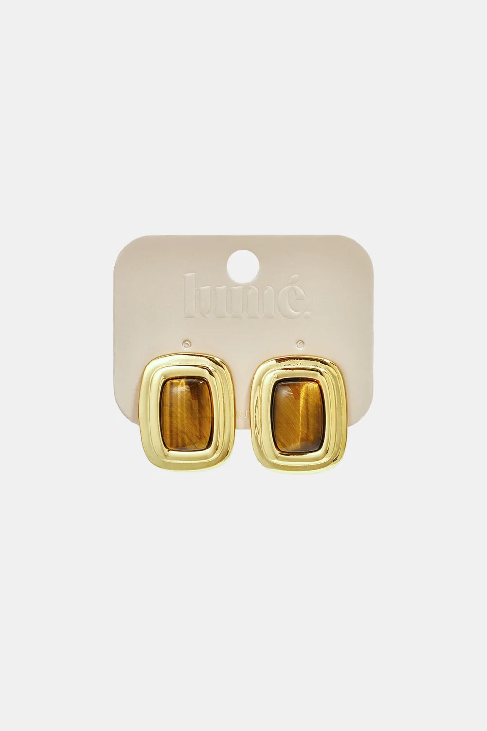 Oorbellen Marit gold print