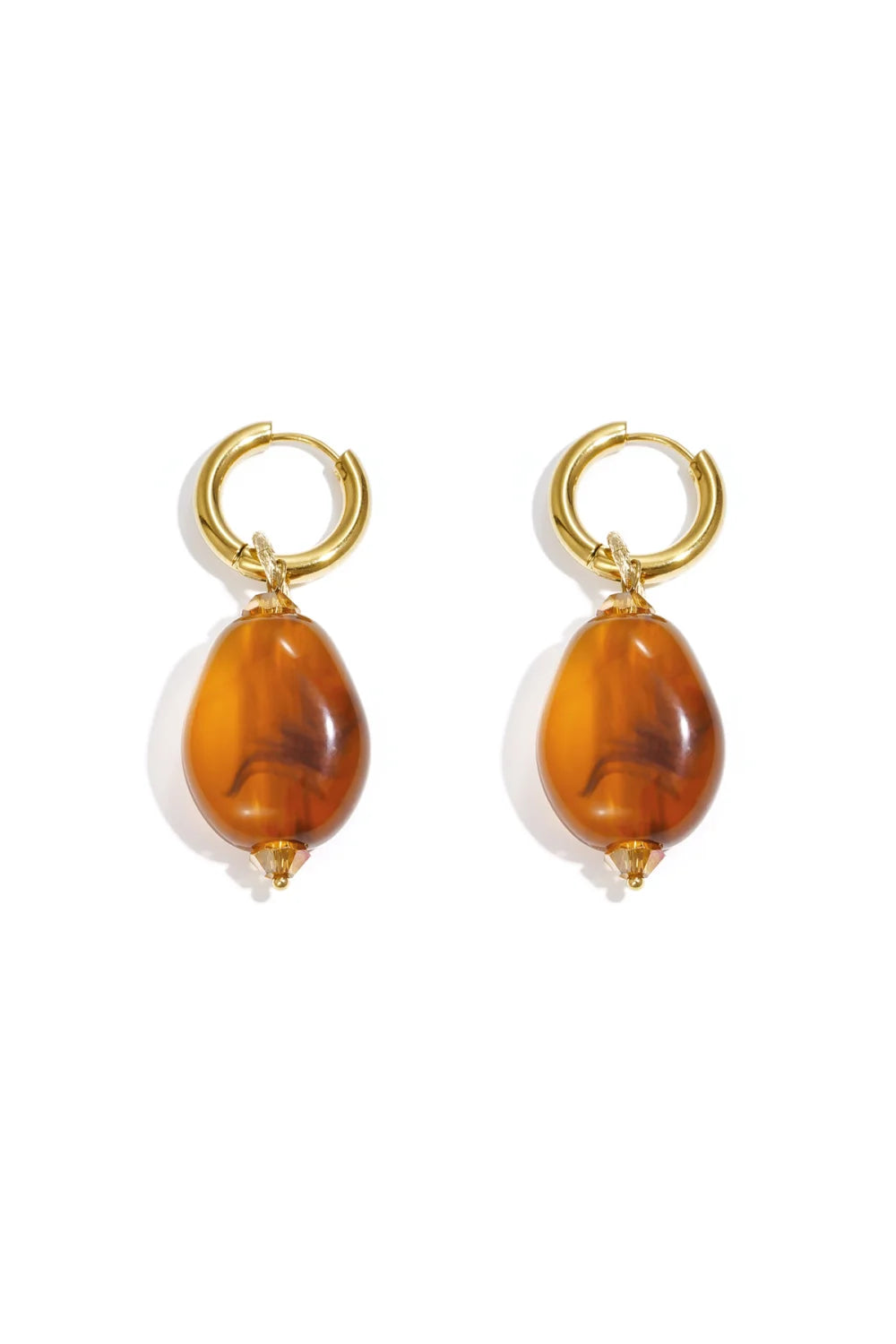 Oorbellen Rosalie amber