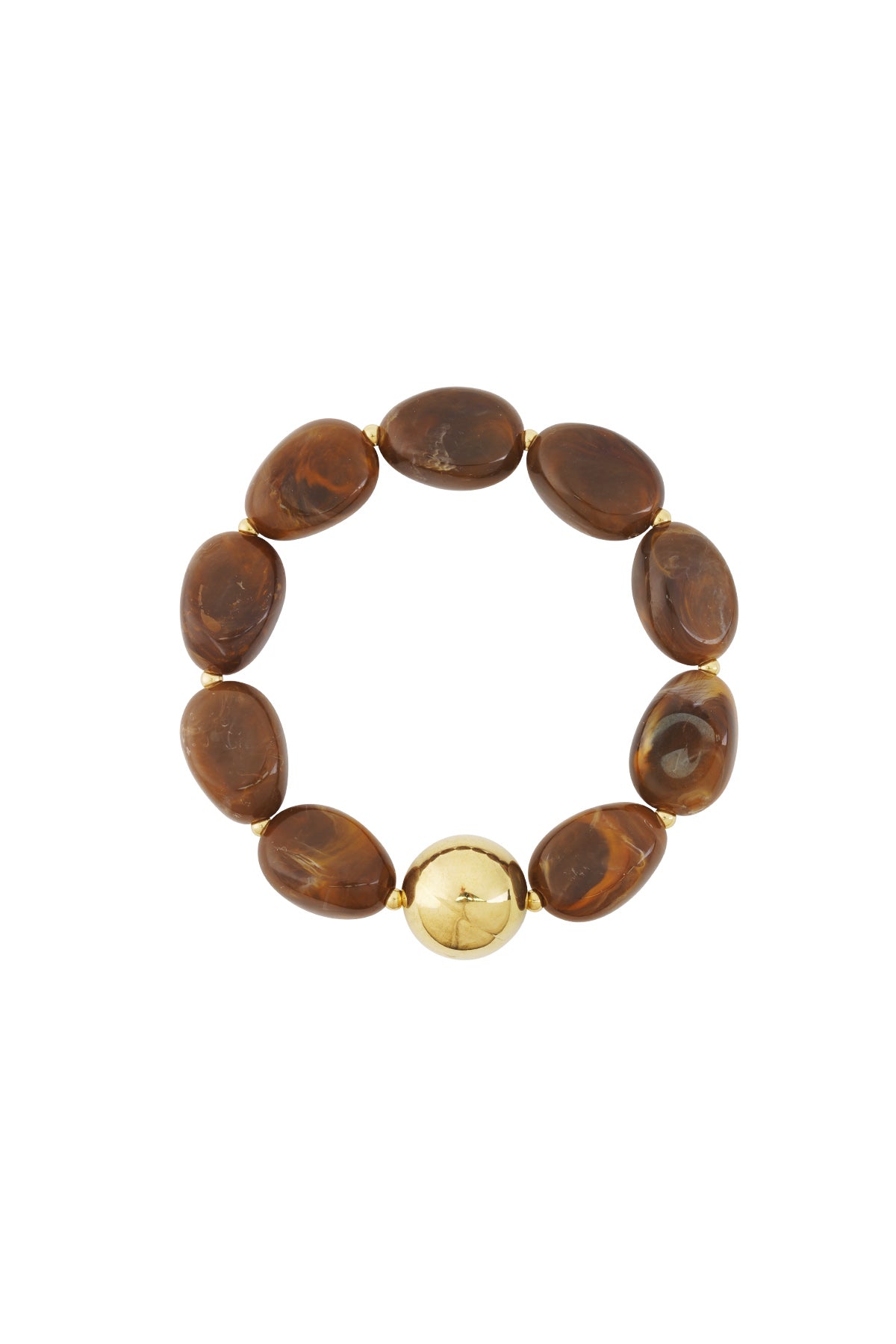 Armband Kralen Koffiebruin 296311 - Bij Keesje - Armband