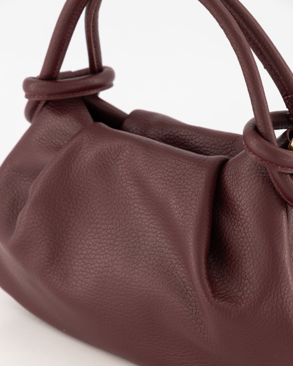 Tas Lucca leer bordeaux