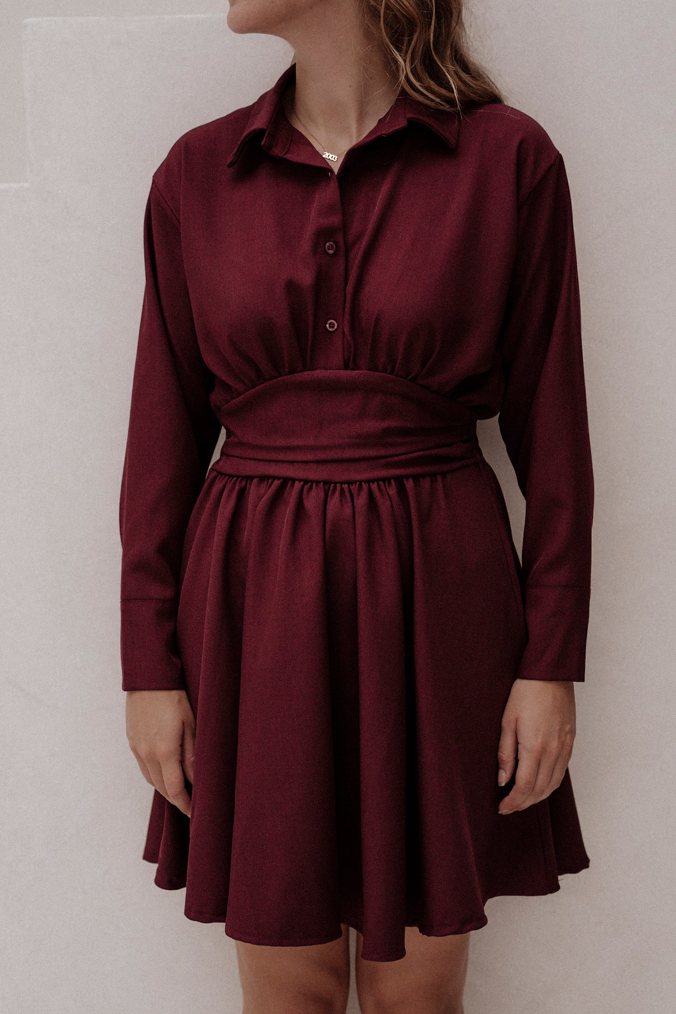 Evie Dress Bordeaux