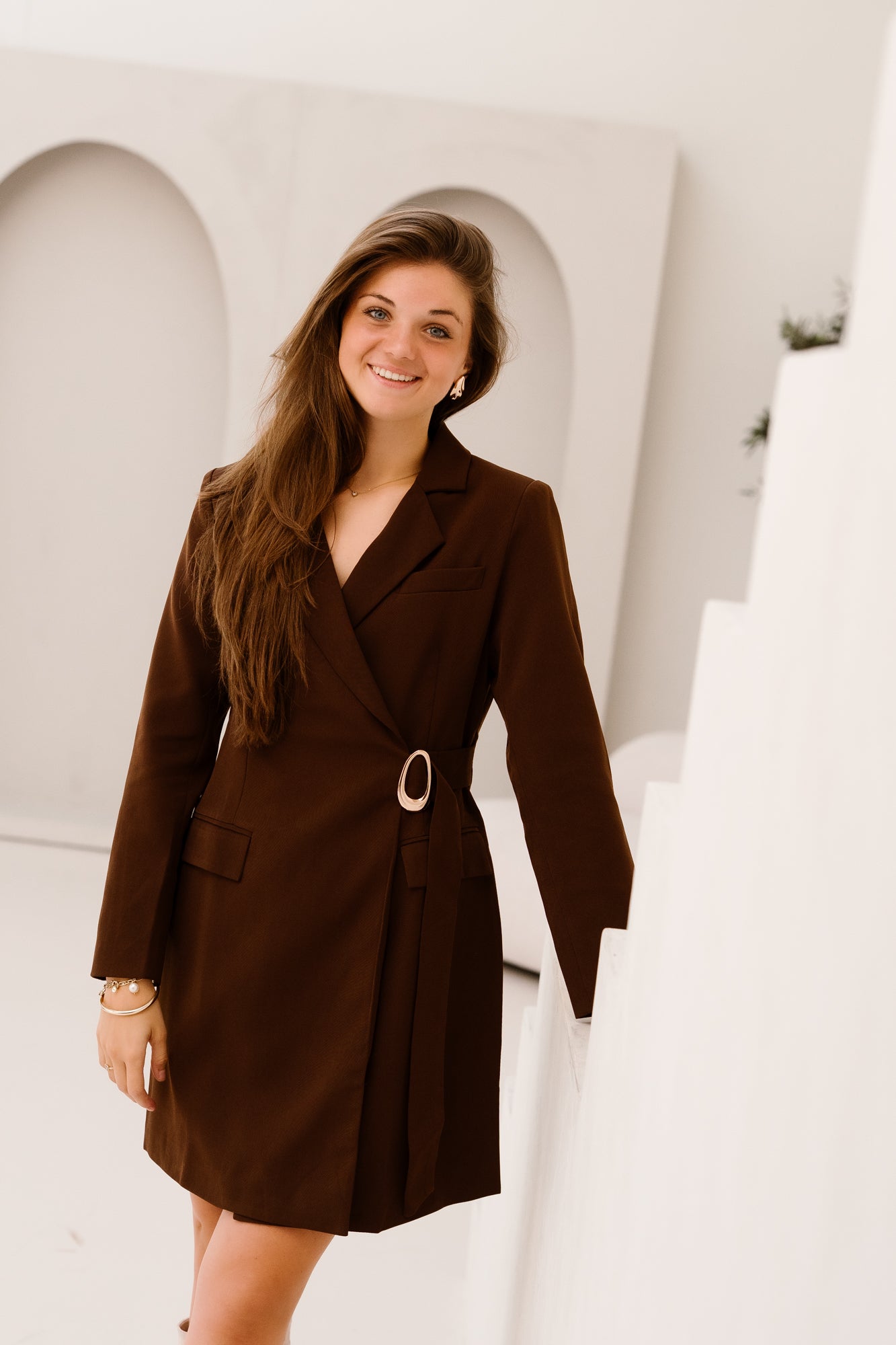 Carmel Dress Dark Brown