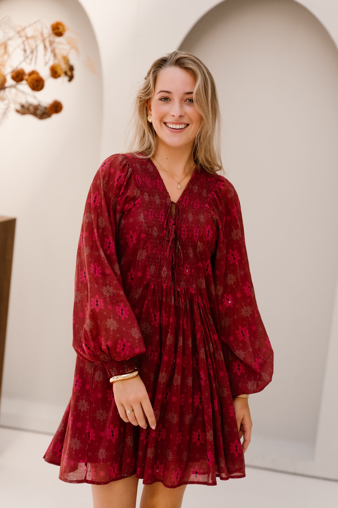 Niva Dress Tango Blush/Bright Pink