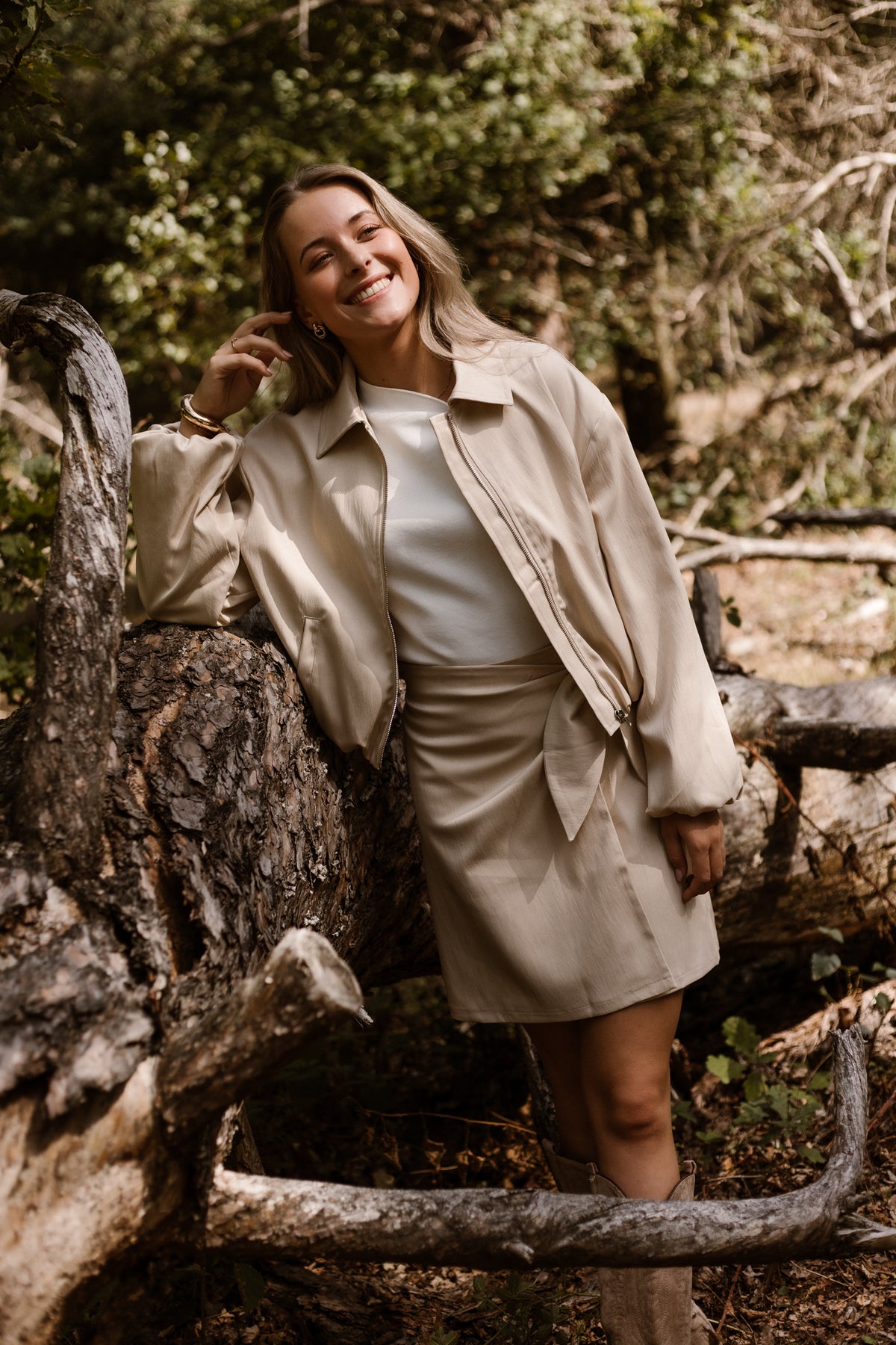 Marit Bomberjacke Beige
