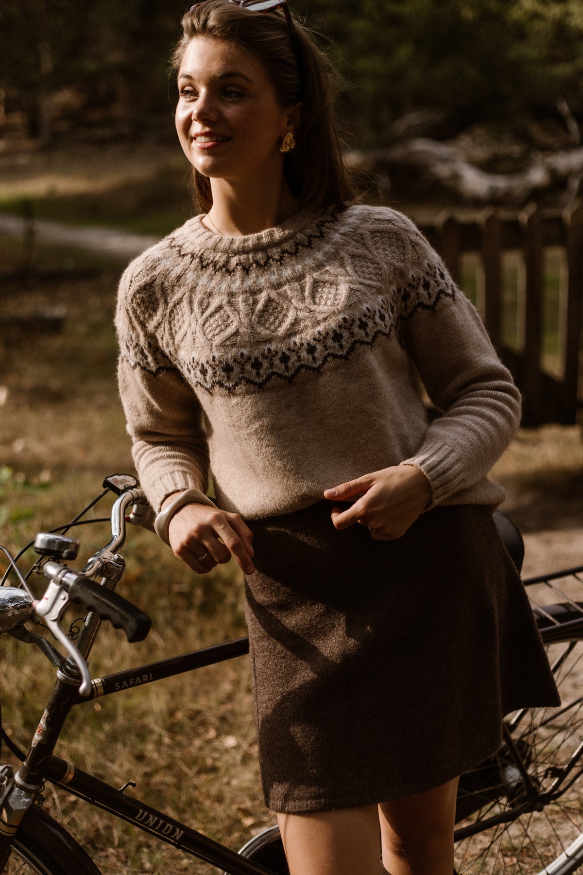 Jette sweater taupe/brown