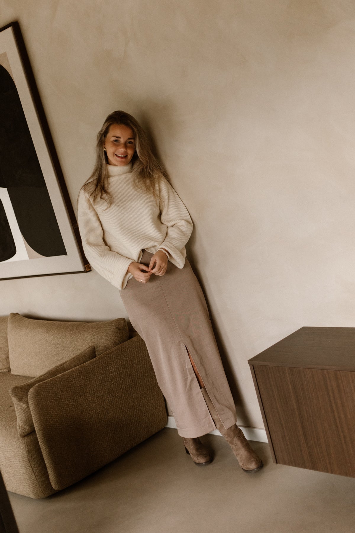 Agatha Skirt Taupe