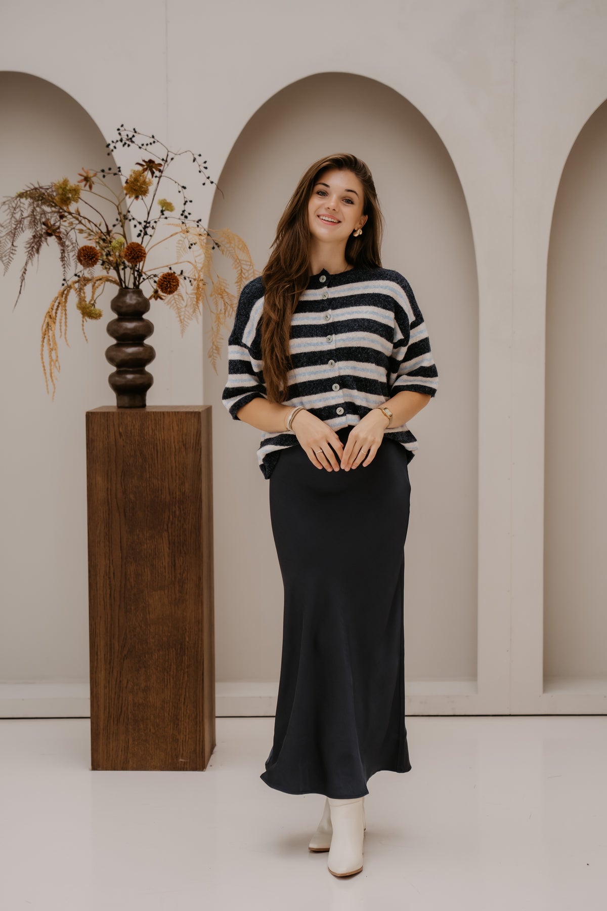 Loe top stripe blue