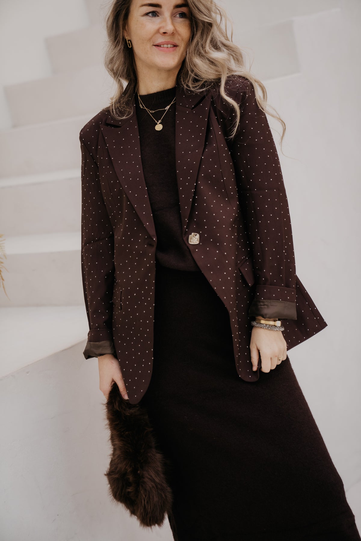 Amika blazer brown stuts