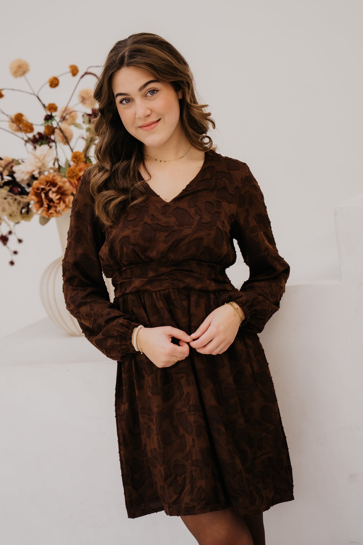 Cristel dress brown