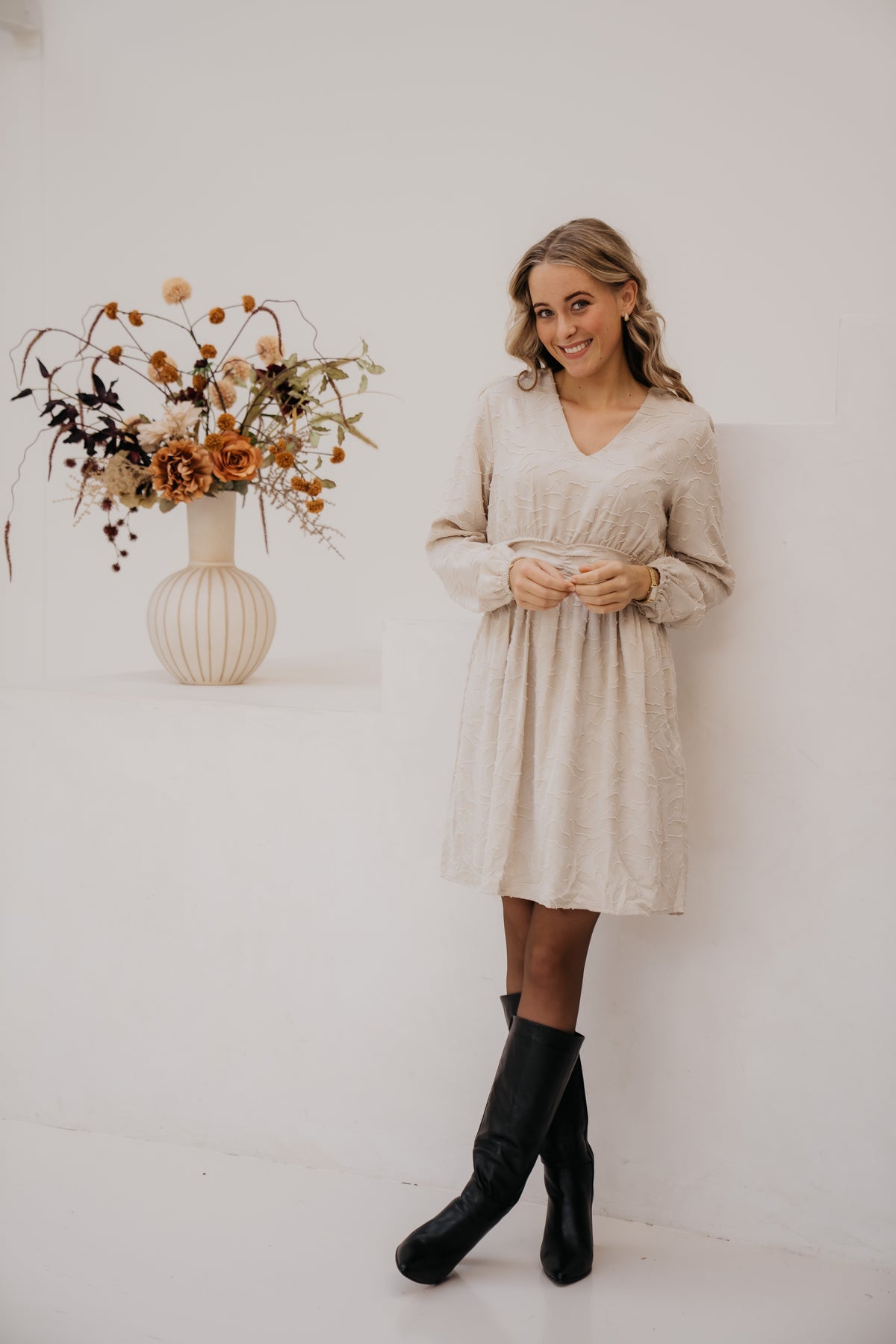 Cristel dress off white