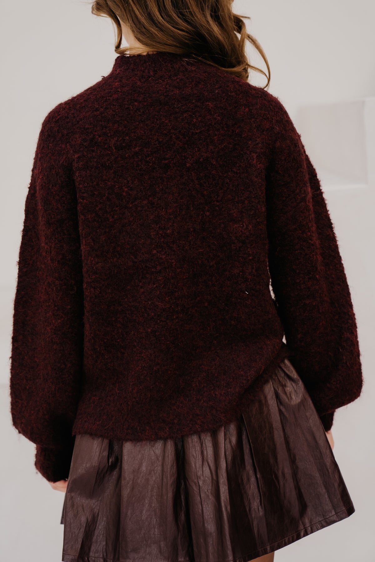 Brielle knitted sweater Plum