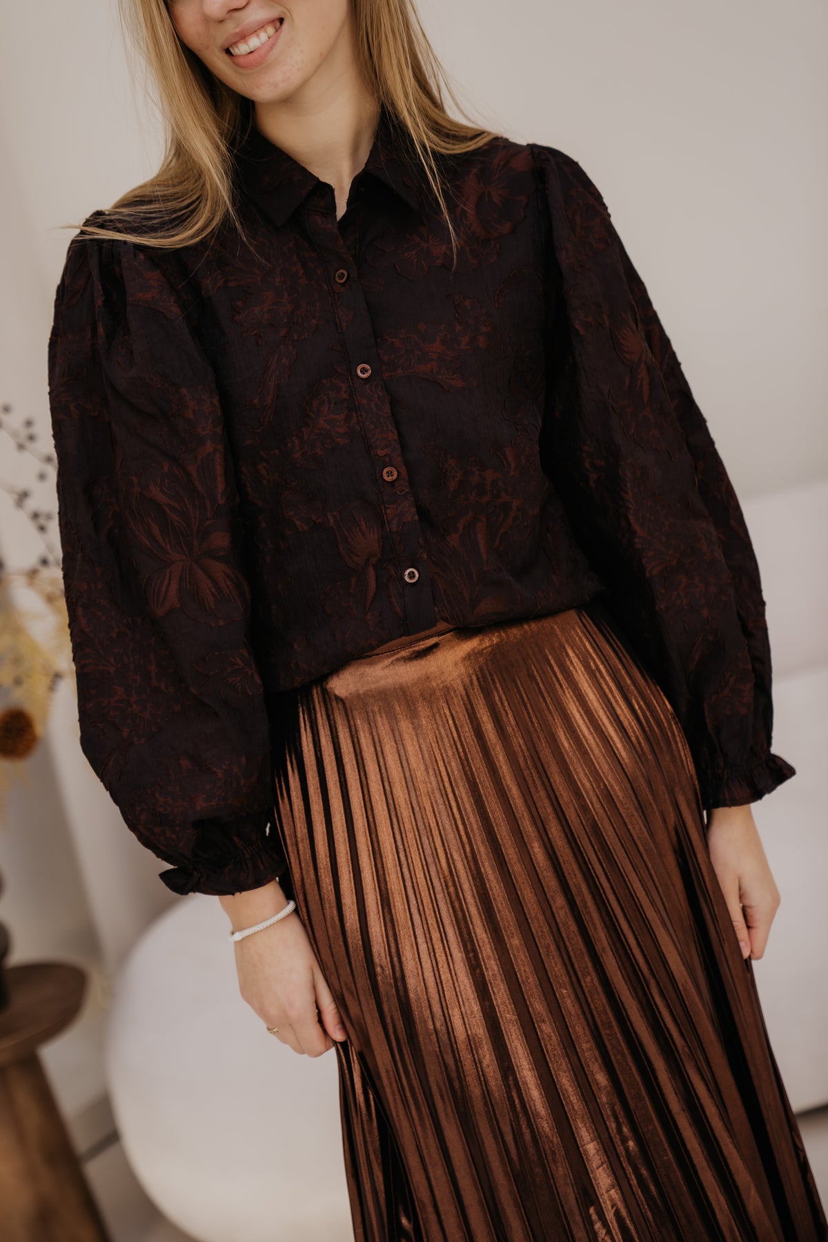 Donna blouse Dark Brown