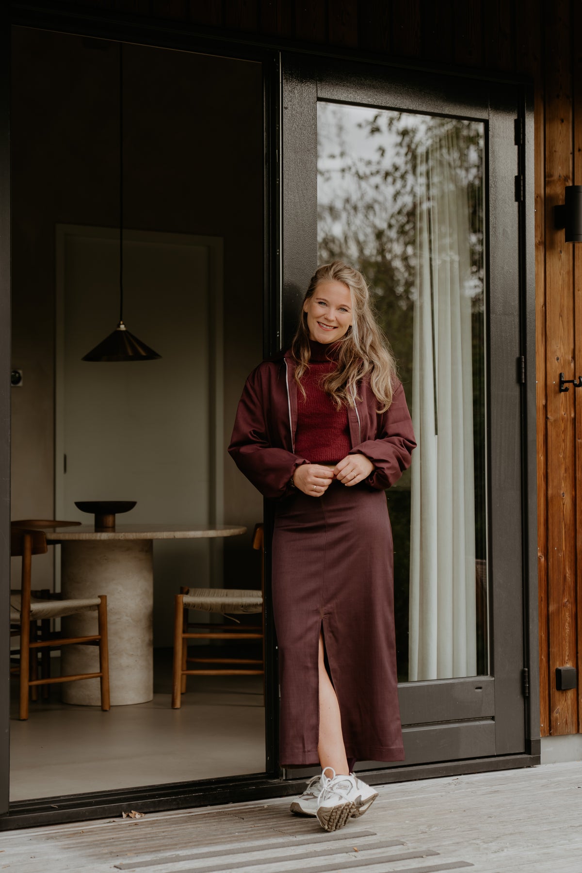 Marit Bomber Jacket Plum
