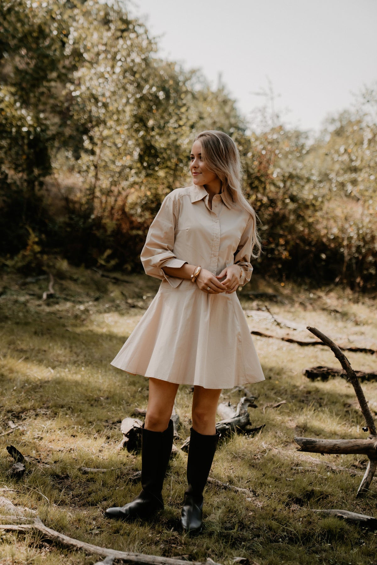 Cato Dress Beige