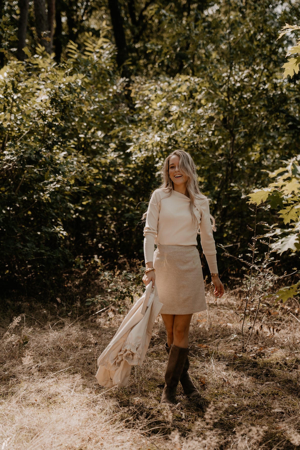 Benthe Skirt Sand/Beige