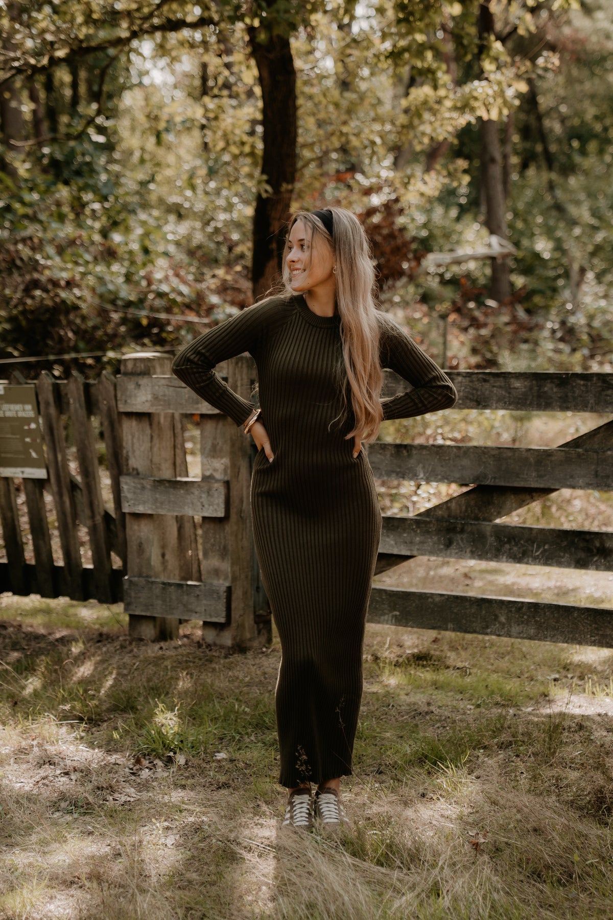 Theresa Bodycon Kleid Armygrün