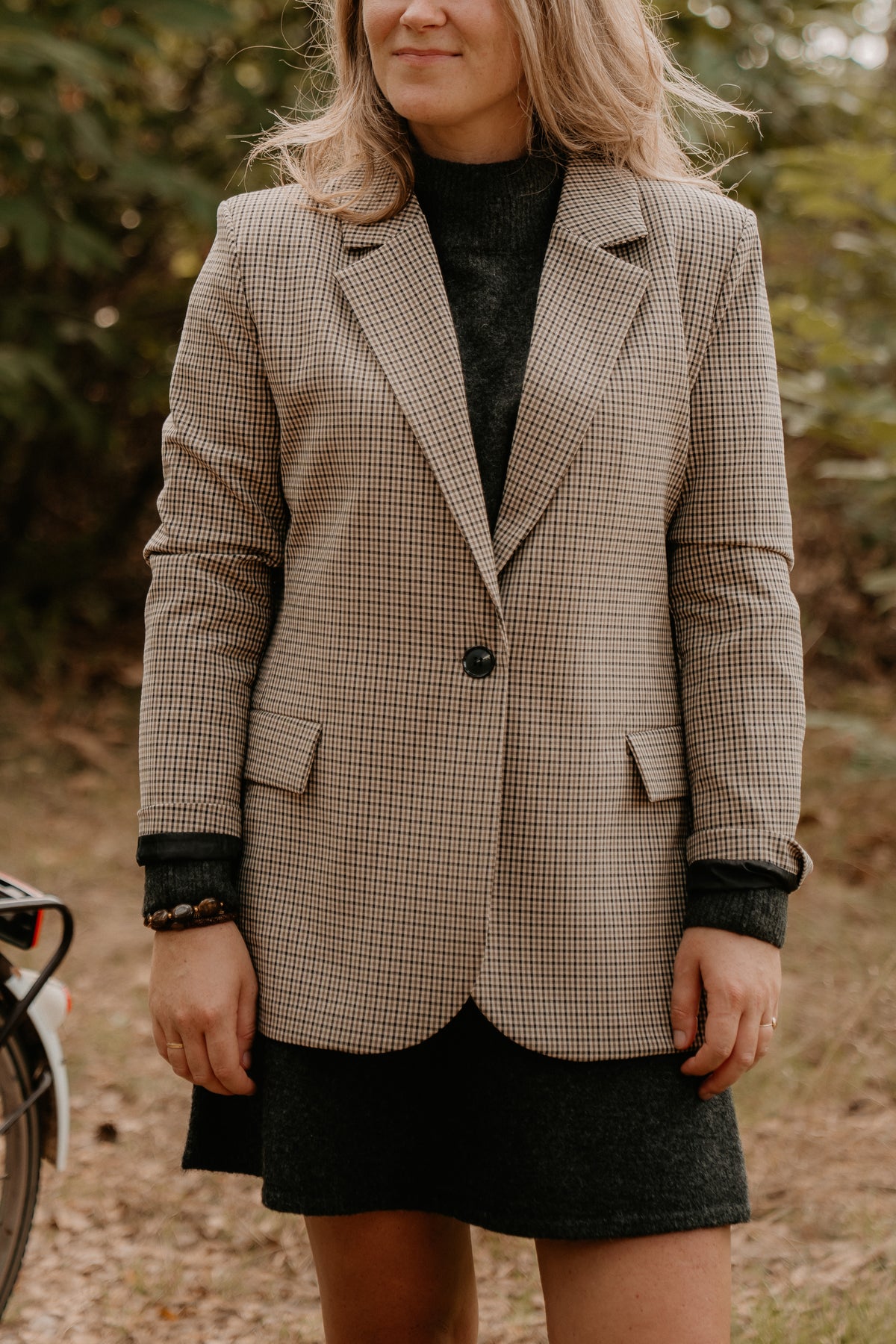 Elif blazer ruit