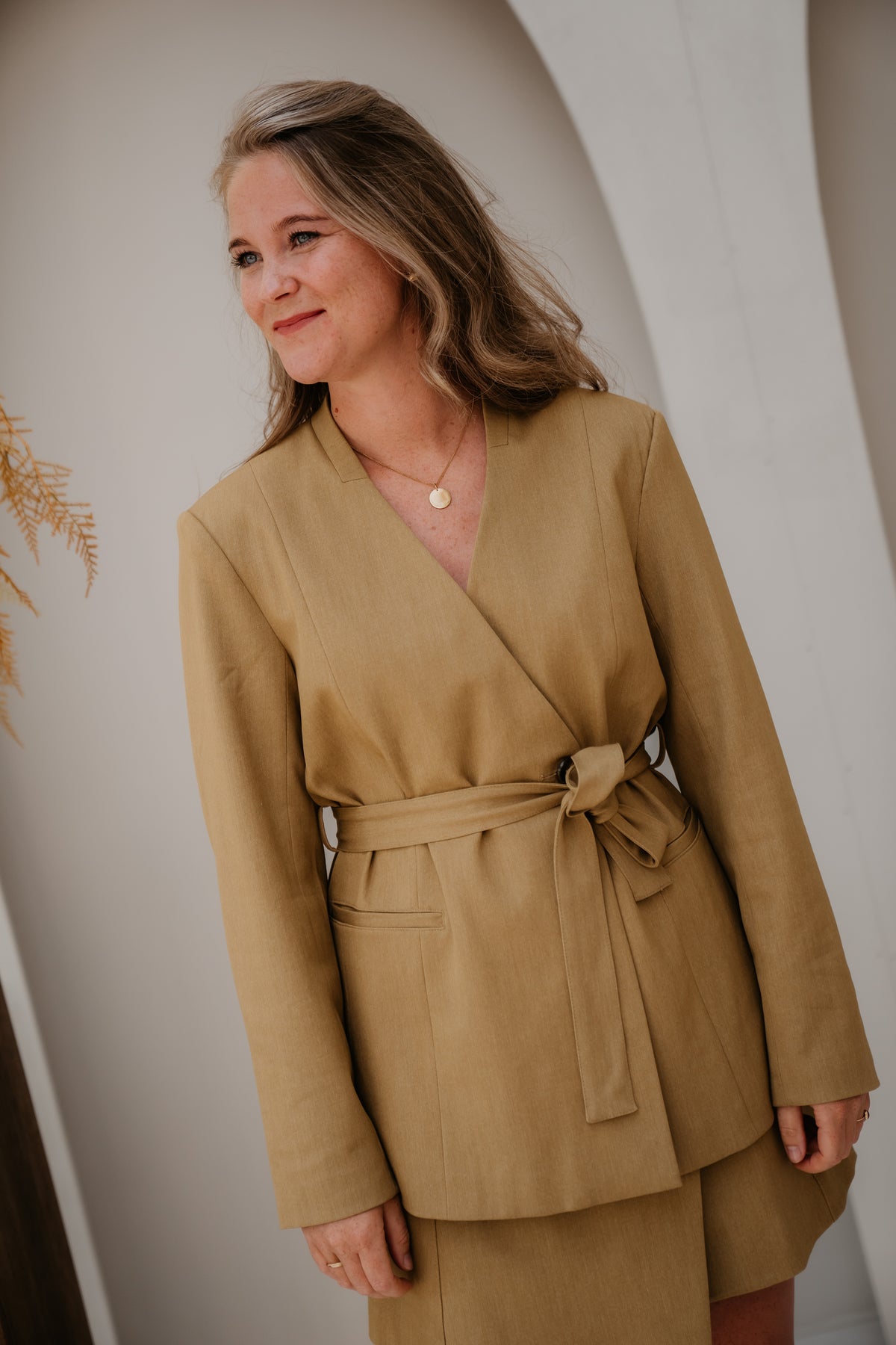 Objlisa LO L-S Belt blazer fennel seed
