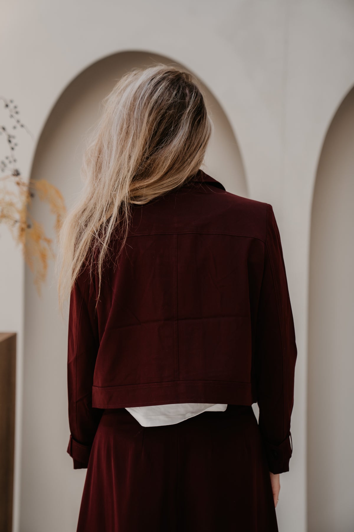 TerryCC Jacket Wine Red