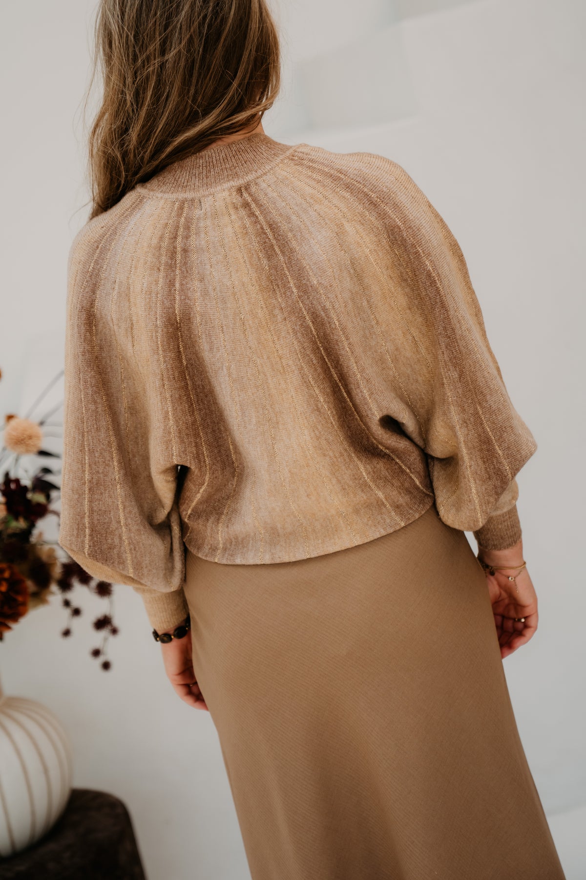Clementine Knit Top Brown Sugar