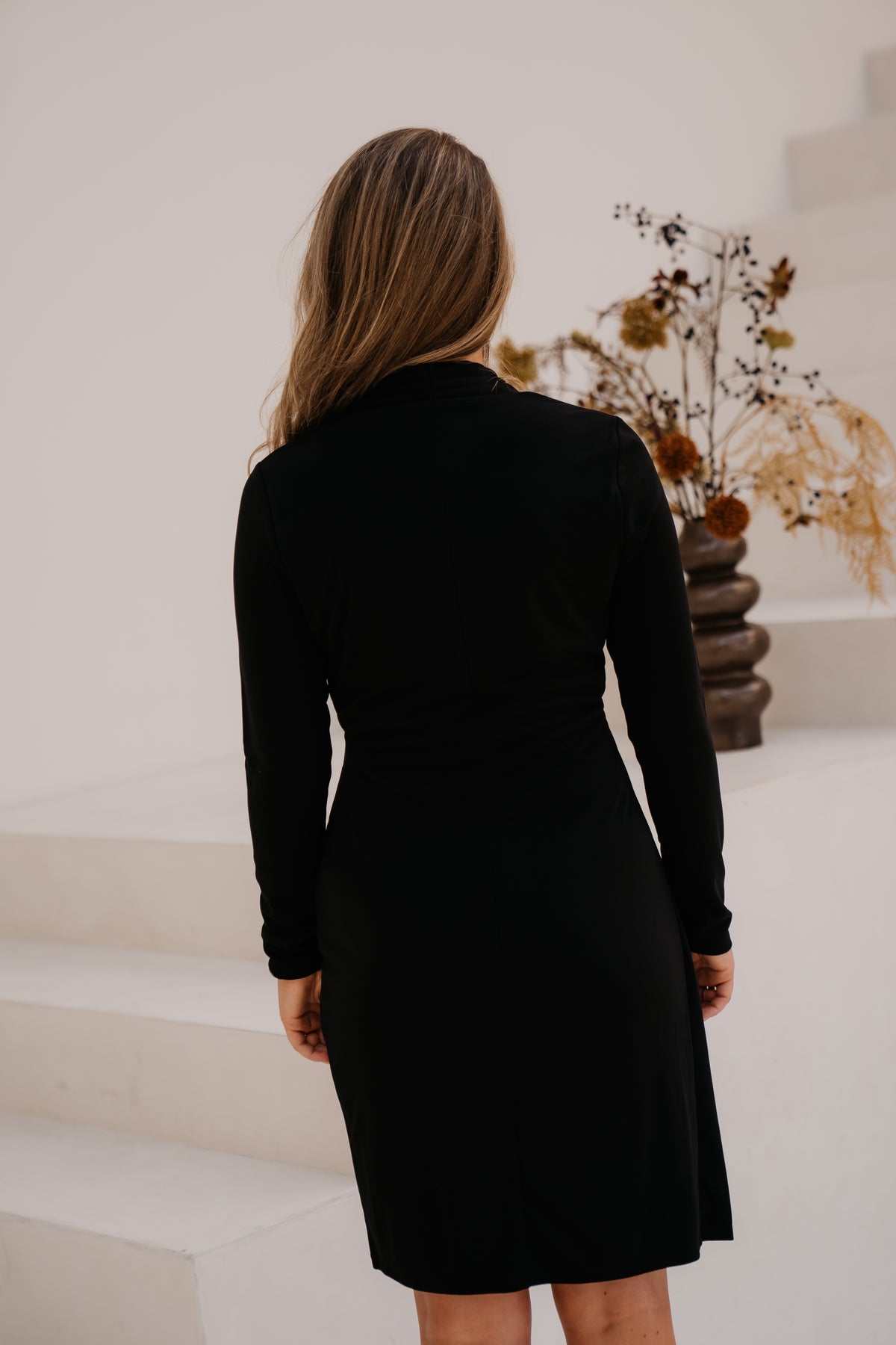 Dress Waist Detail Black 05525