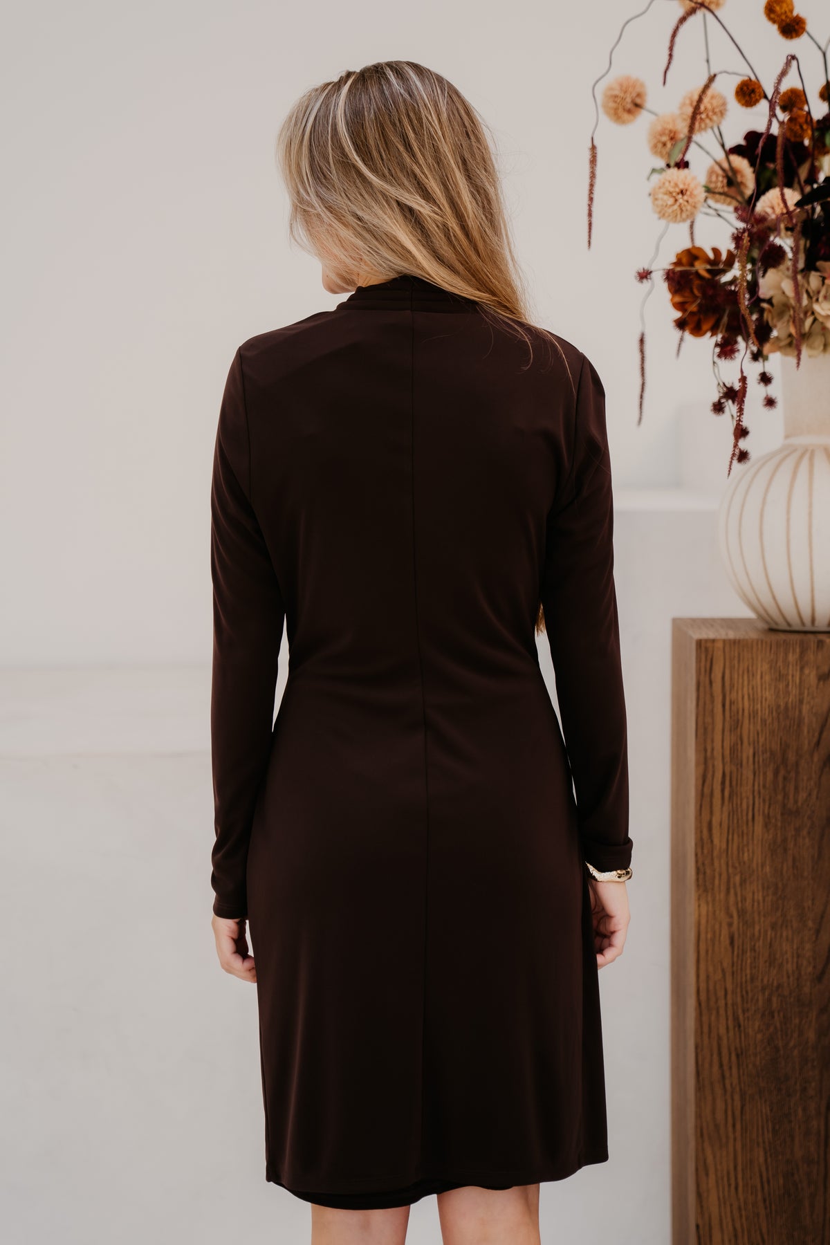 Dress Waist Detail Cacao 05525