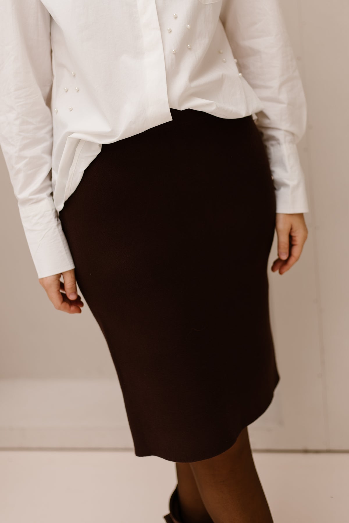 Nena Bodycon skirt brown