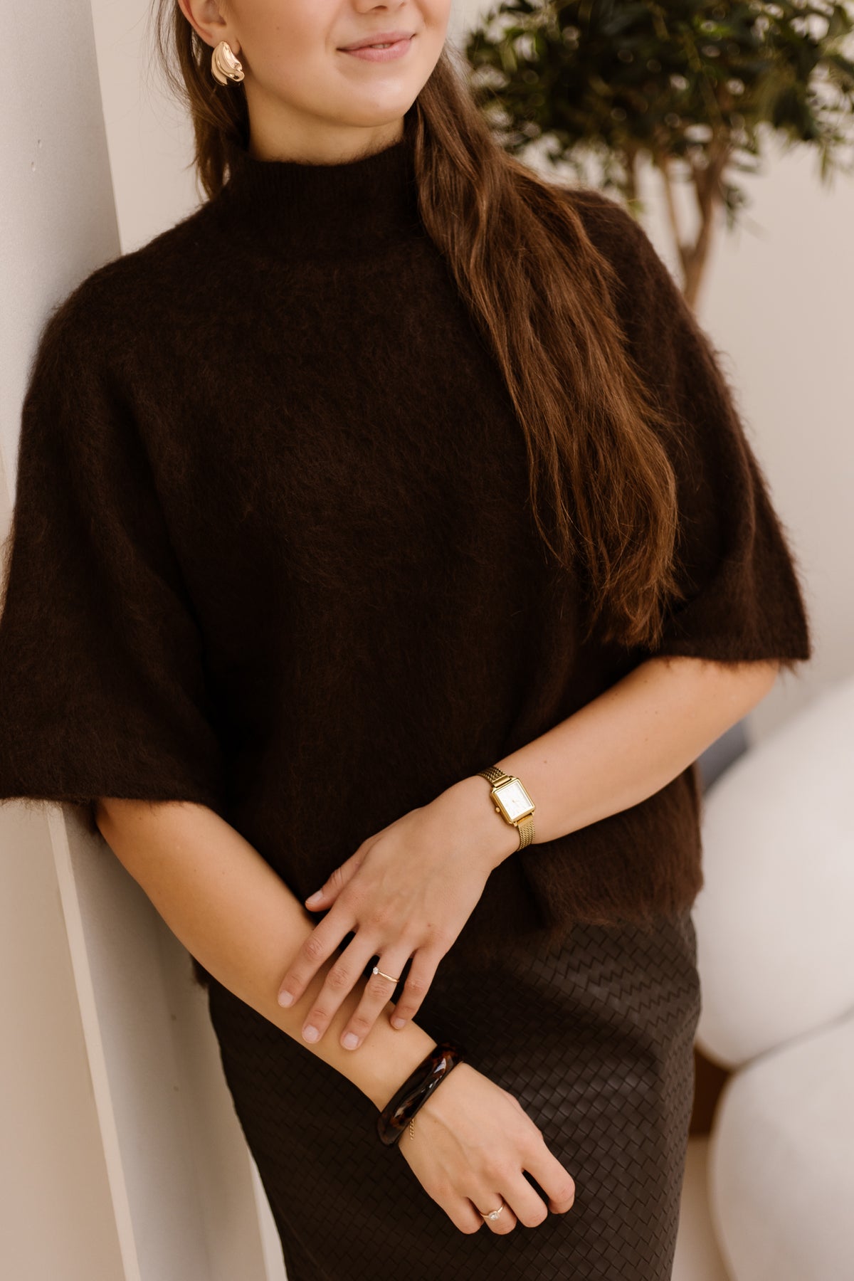 YASTilde 2/44 Mohair Blend Knit Pullover Mole/Melange