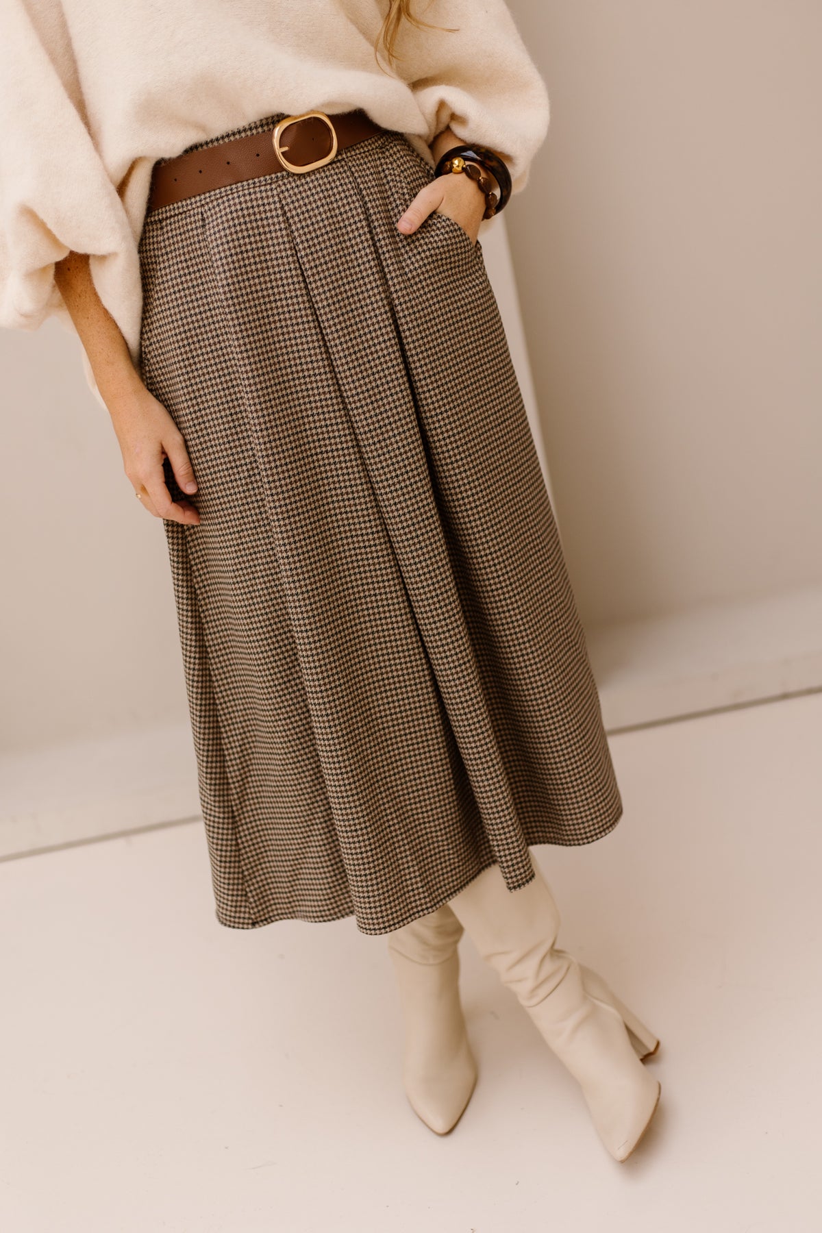 Ruit rok midi