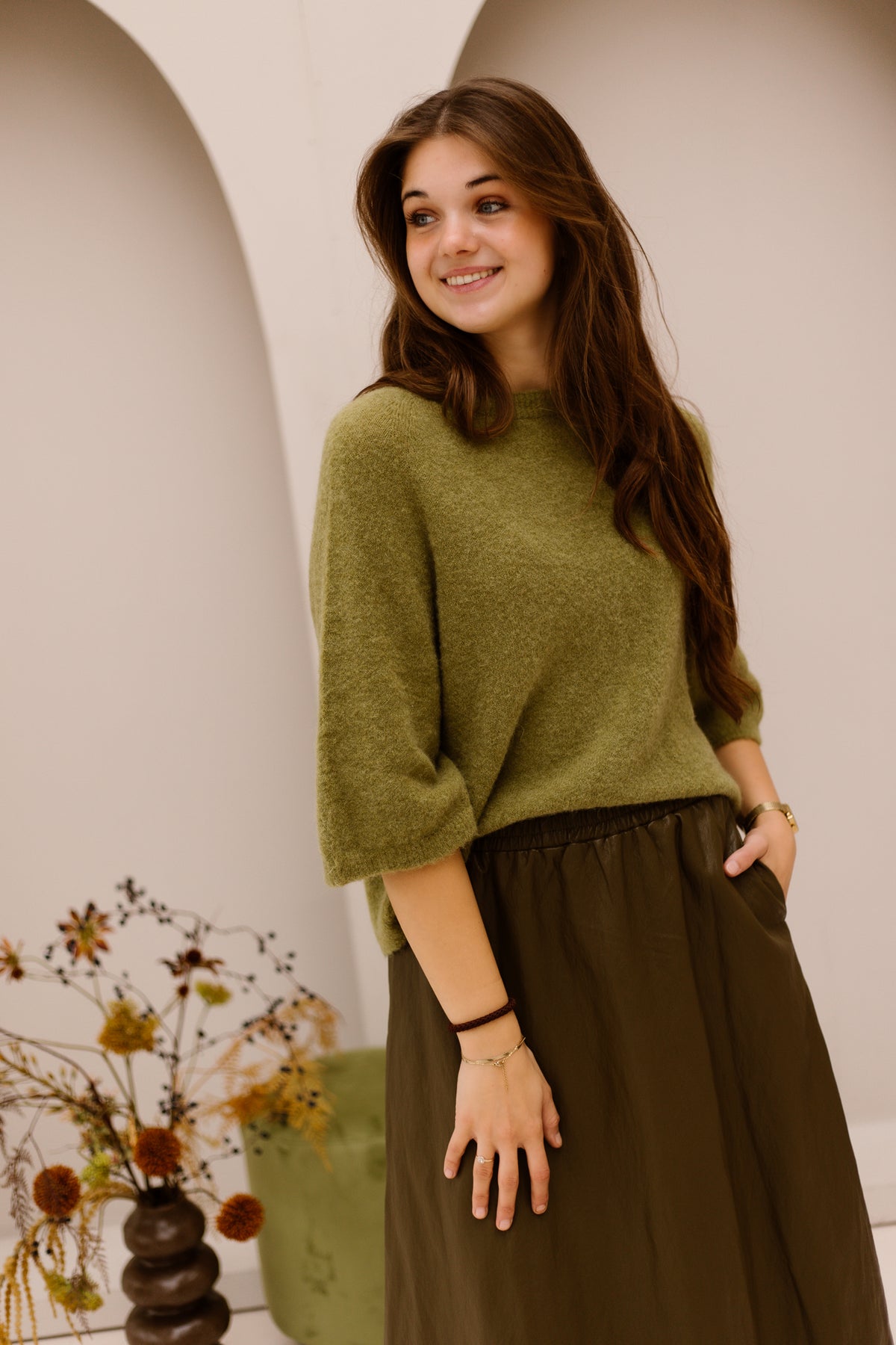 Fieke top green
