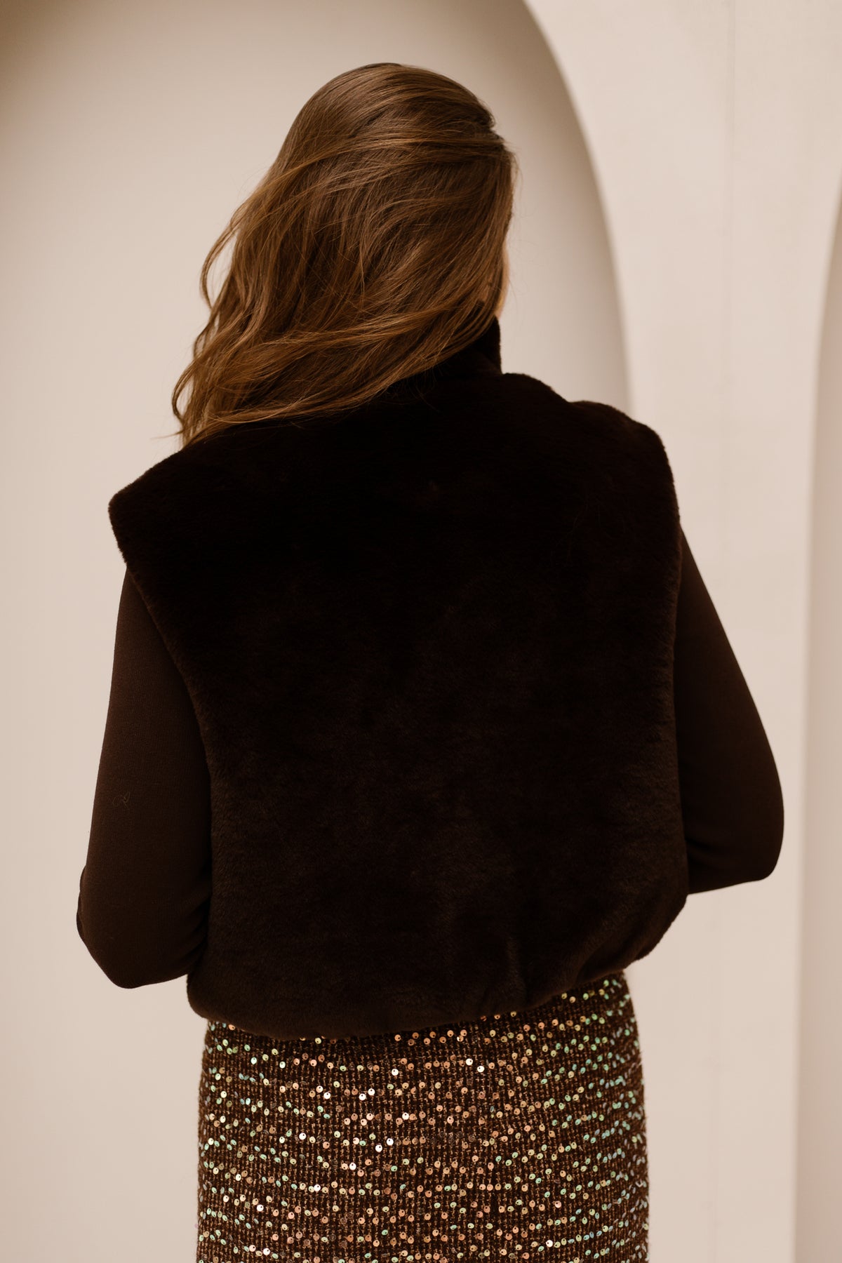 Francis bont gilet dark brown