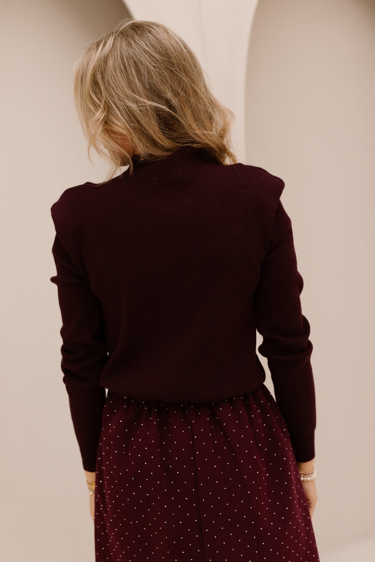 Floortje glitter skirt bordeaux