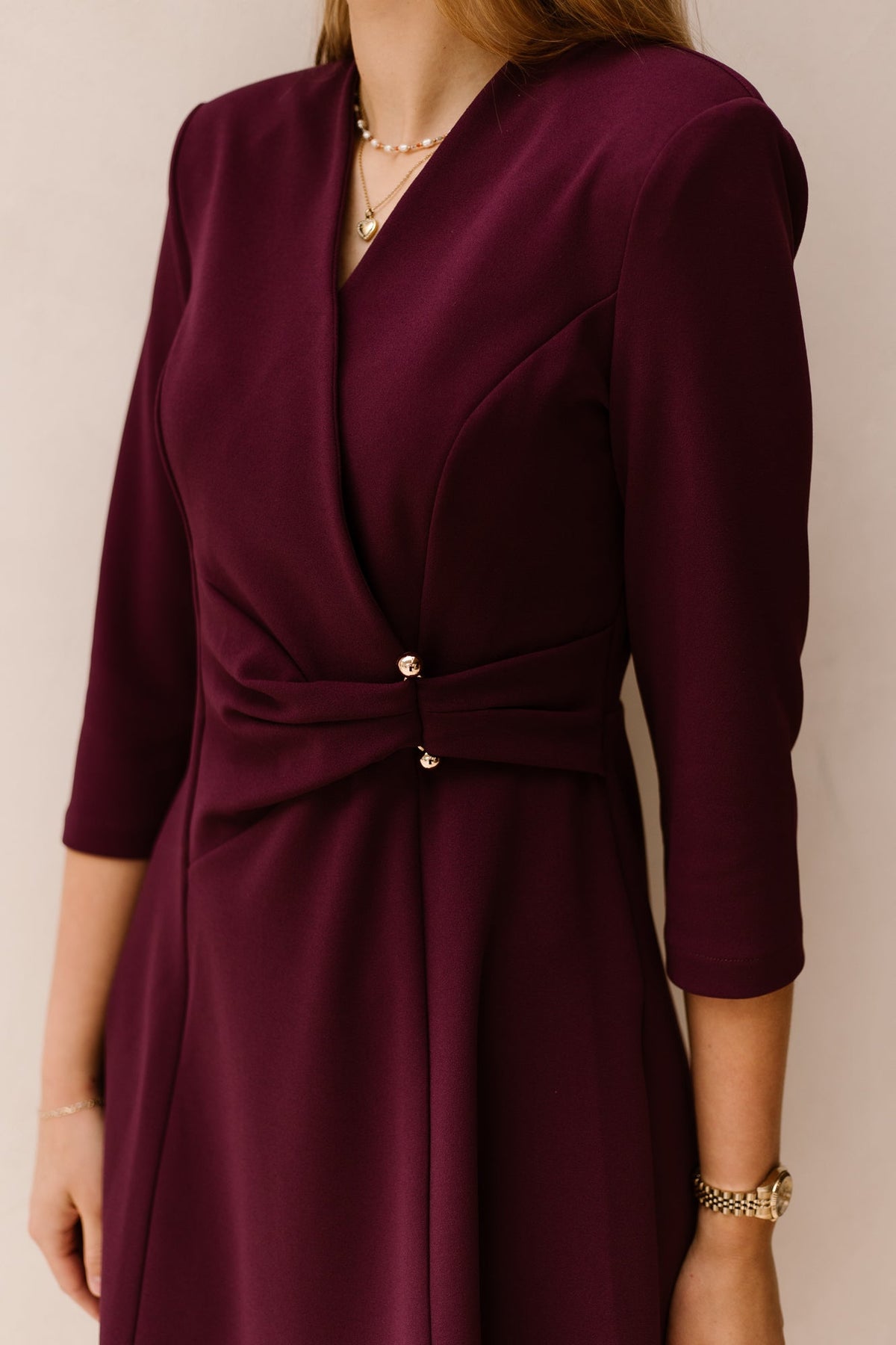 AafkeRC Dress Bordeaux - Bij Keesje - Rinascimento - Jurk