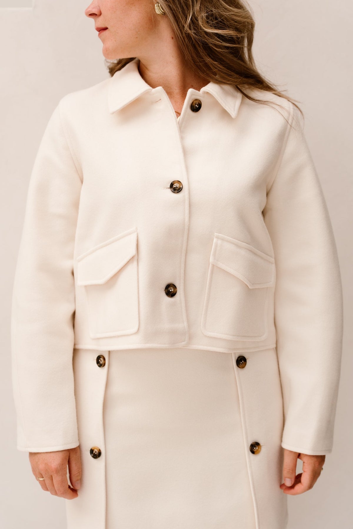 Adina Jacket Ecru - Bij Keesje - YDENCE - Jas