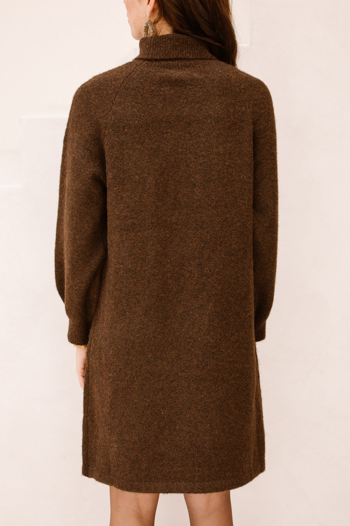 Adora sweater dress bruin - Bij Keesje - Bij Keesje