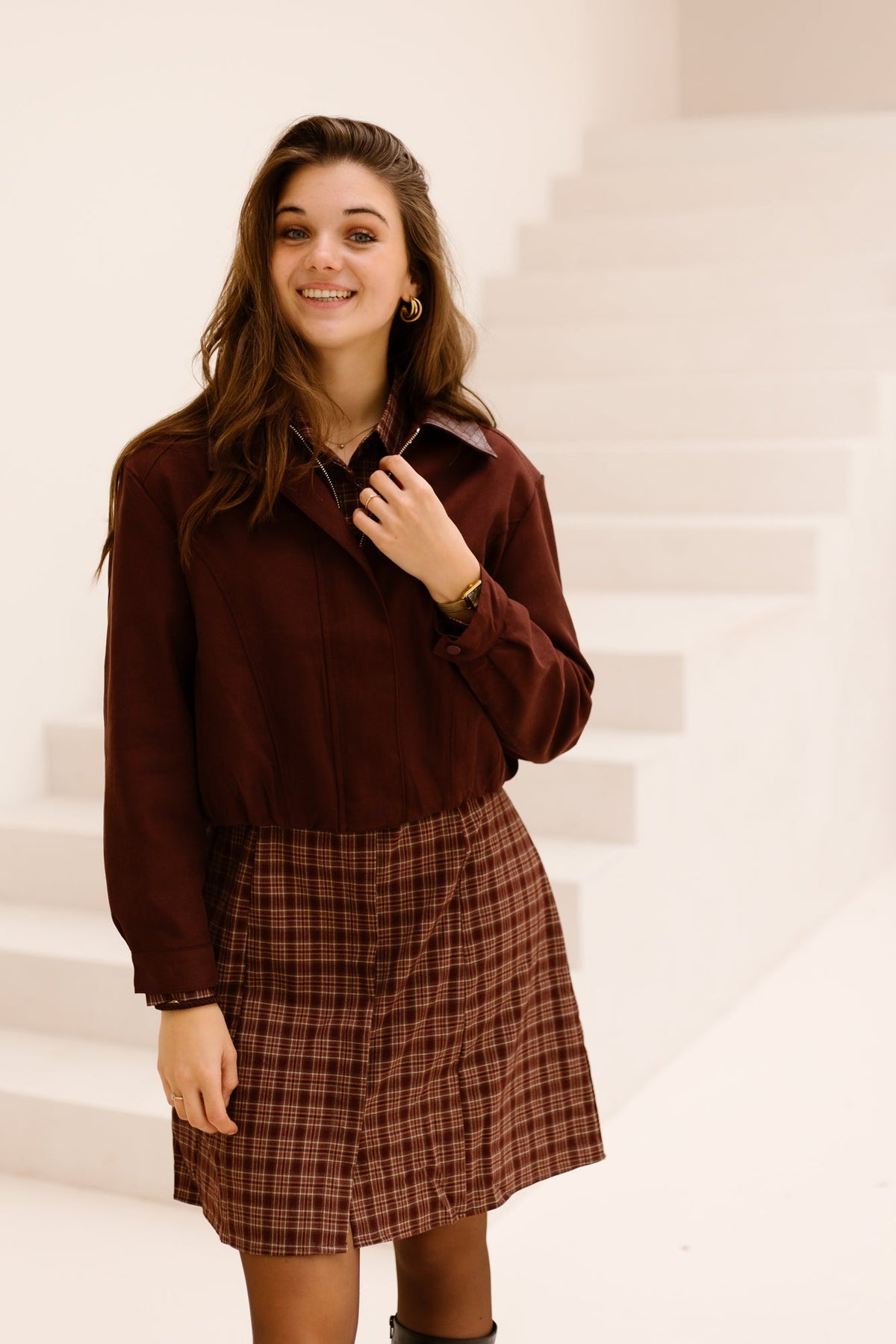Agaath jacket bordeaux - Bij Keesje - Bij Keesje - Jas