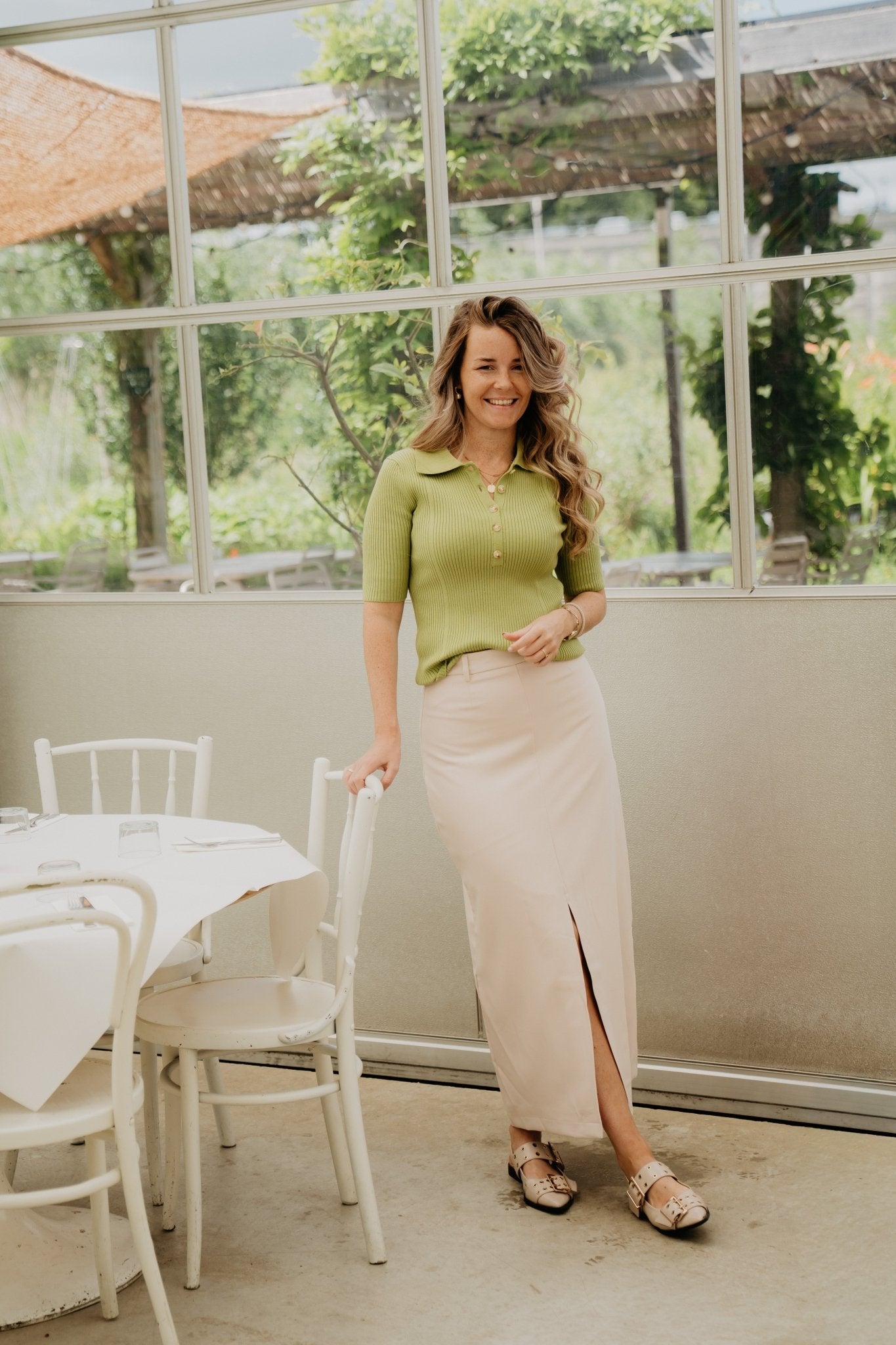 Agatha skirt beige - Bij Keesje - Bij Keesje The Label - rok
