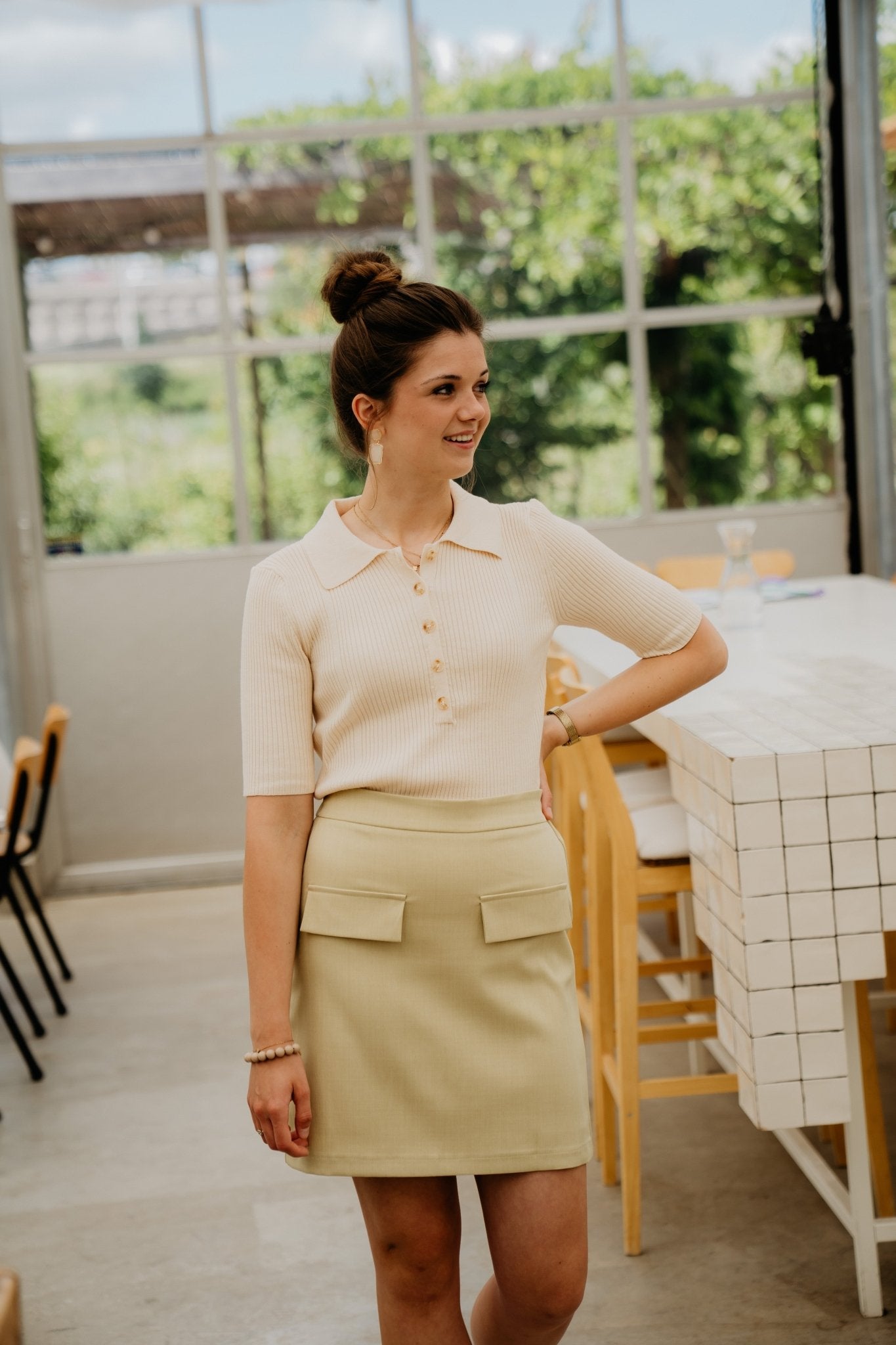 Anne Top Off White - Bij Keesje - Bij Keesje The Label - Top