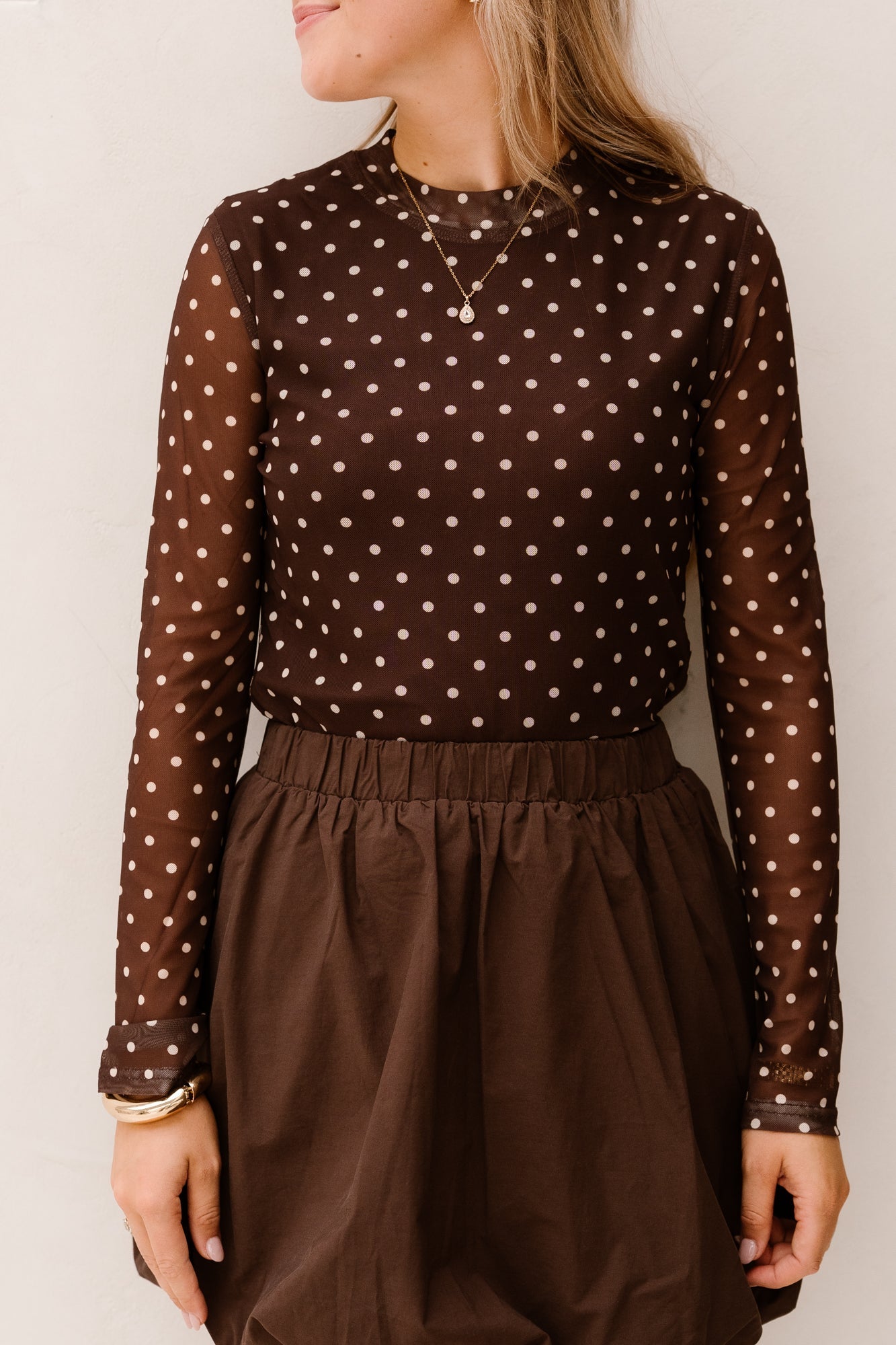 Bailey Top Brown/Ecru - Bij Keesje - YDENCE - Top
