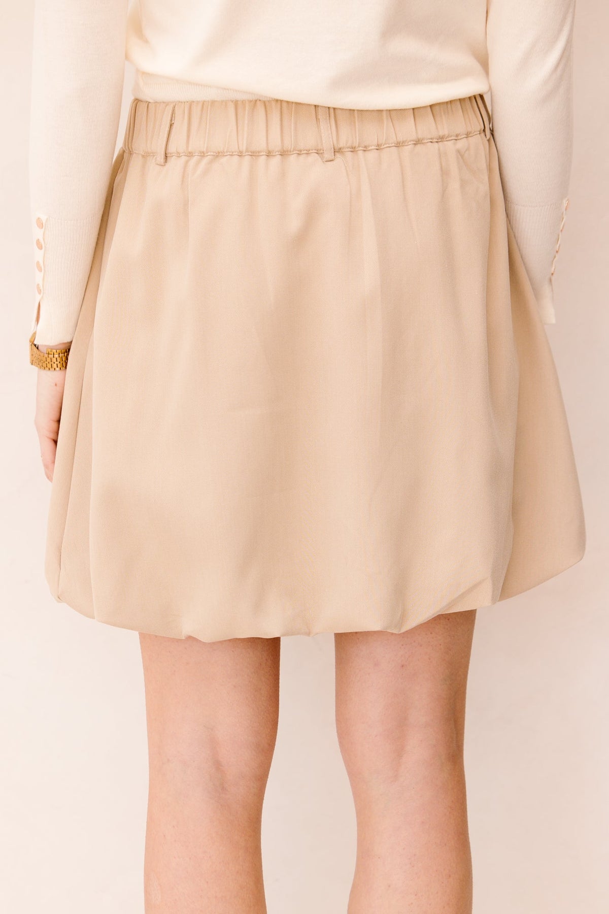 Balloon skirt beige - Bij Keesje - Bij Keesje