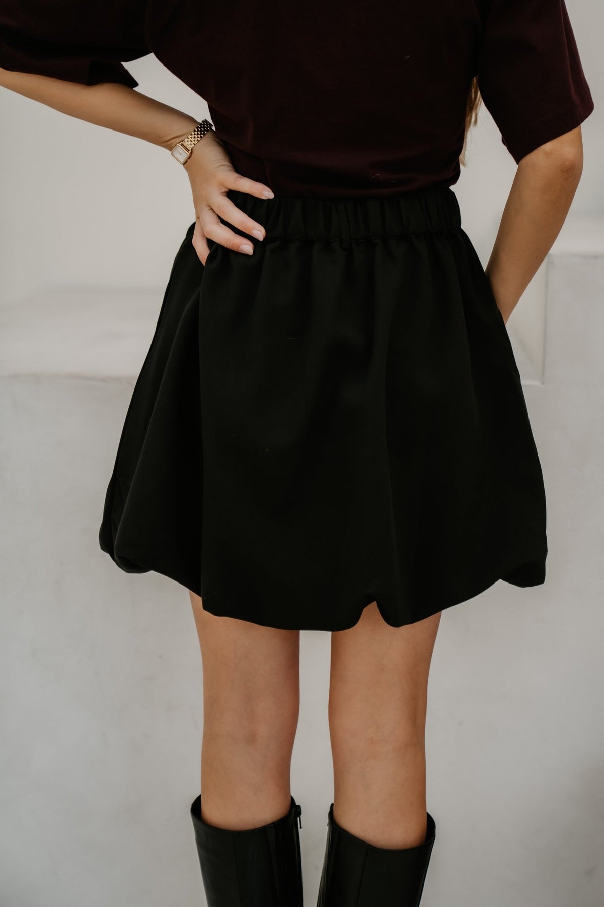 Balloon skirt black - Bij Keesje - Bij Keesje - Rok