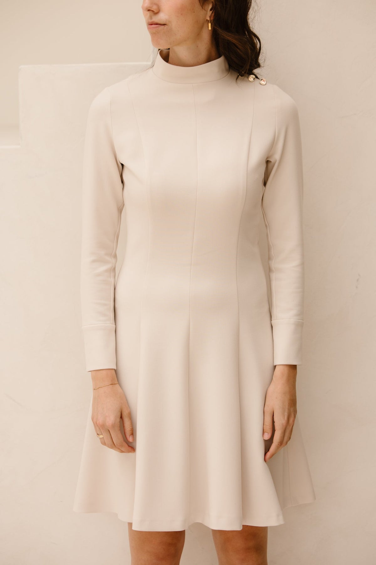 Barbara short dress vanilia - Bij Keesje - Maere