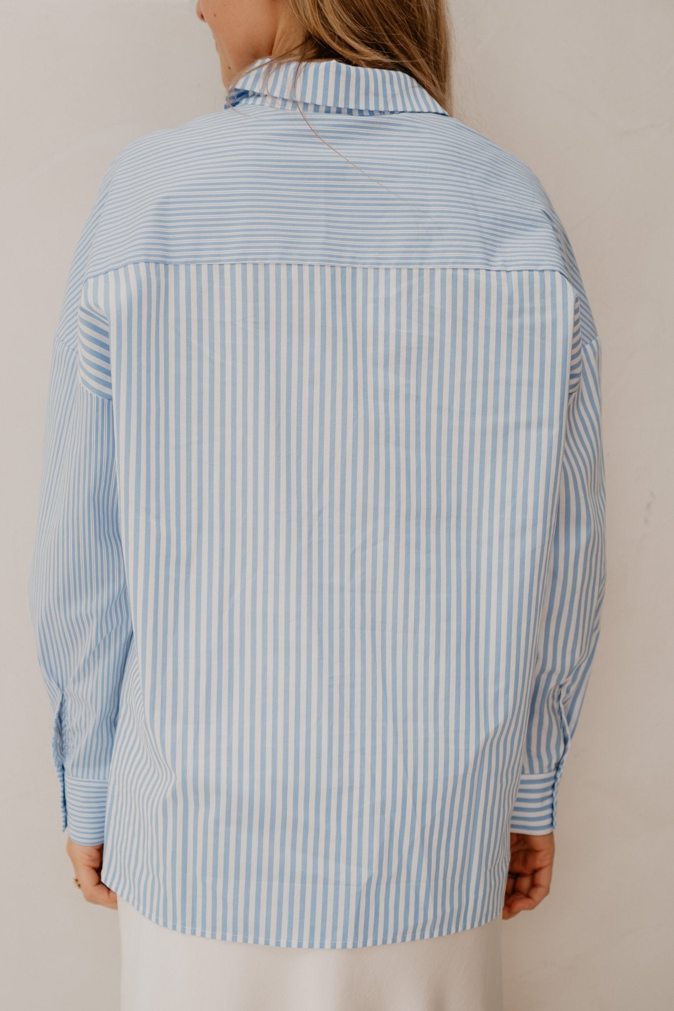 Blouse striped multi blue - white - Bij Keesje - Esqualo - Blouse