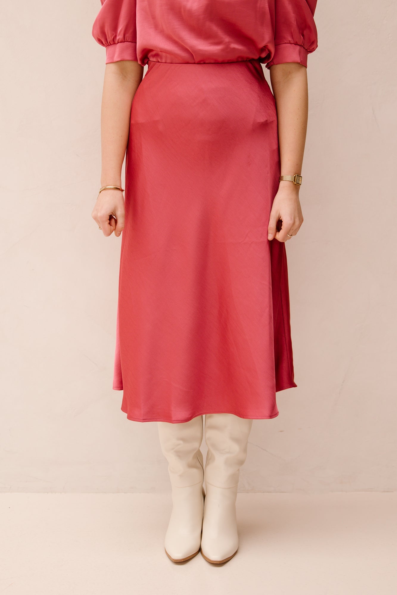 Bovary Skirt Cherry pink - Bij Keesje - Neo Noir - rok