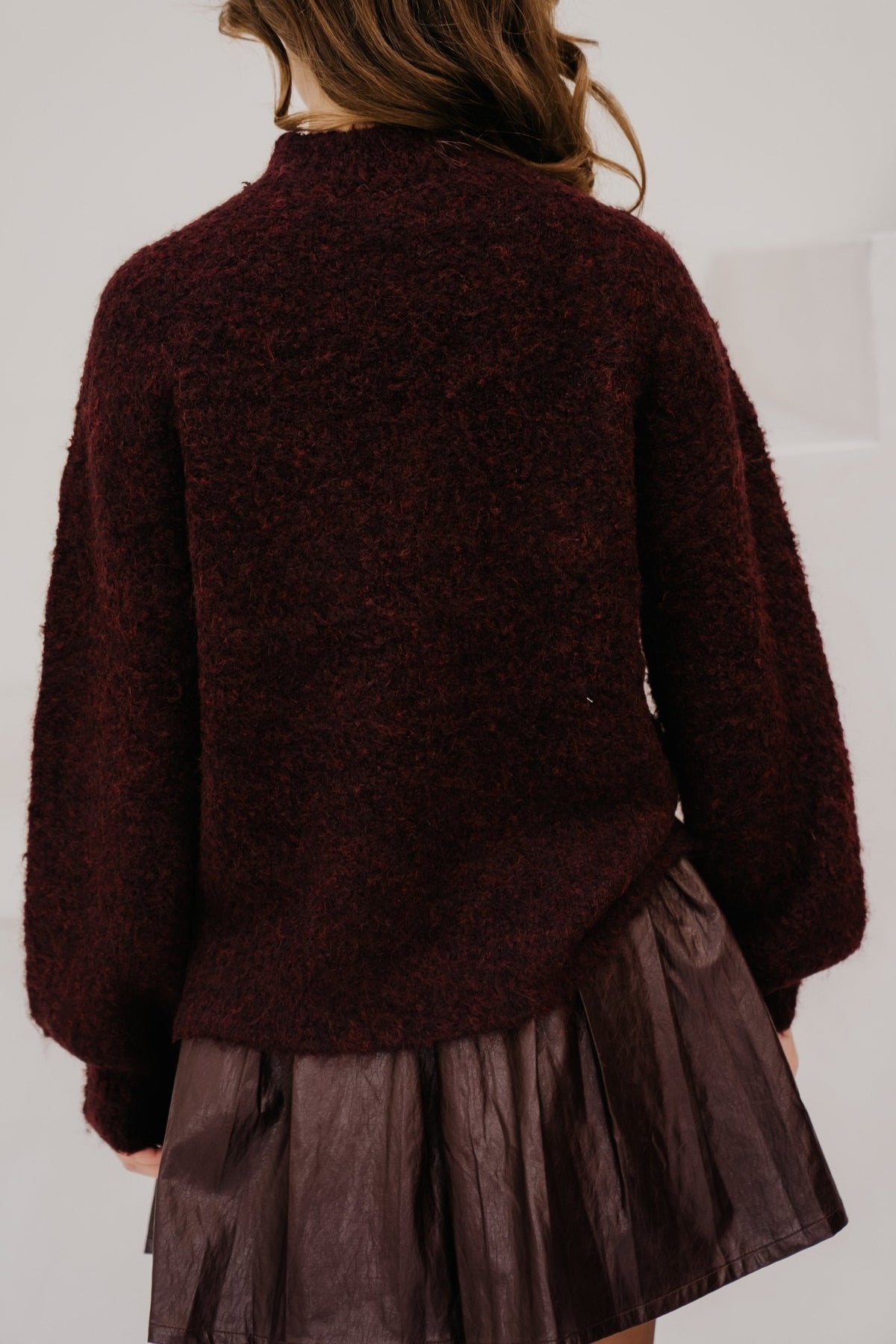 Brielle knitted sweater Plum - Bij Keesje - YDENCE - Trui