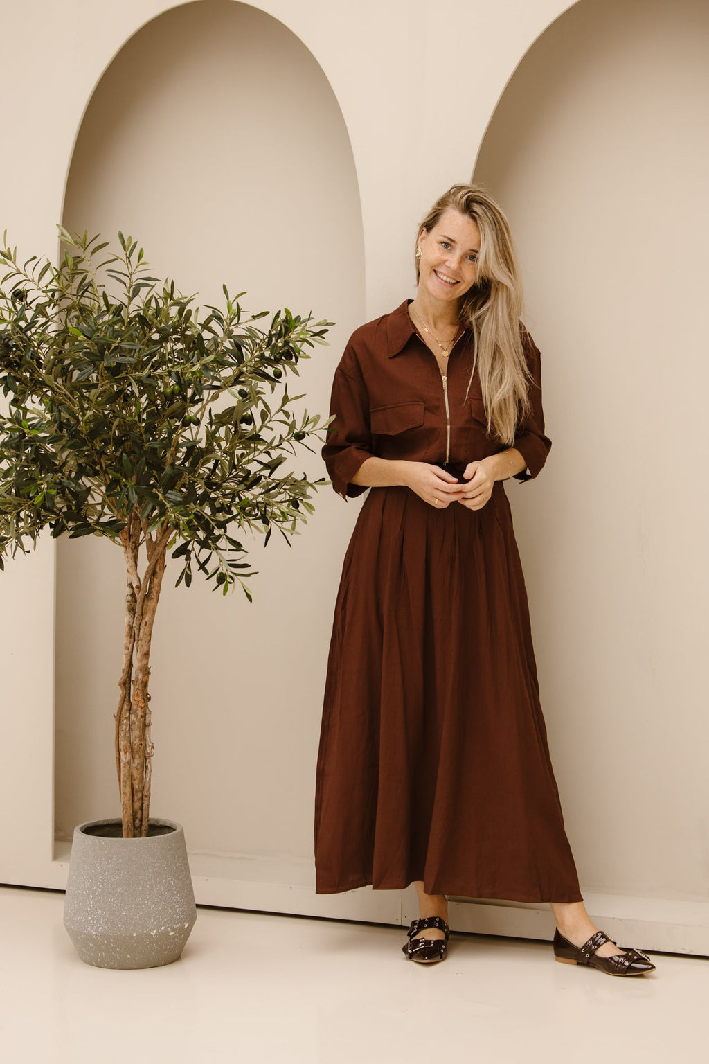 Liase Skirt (Brown)