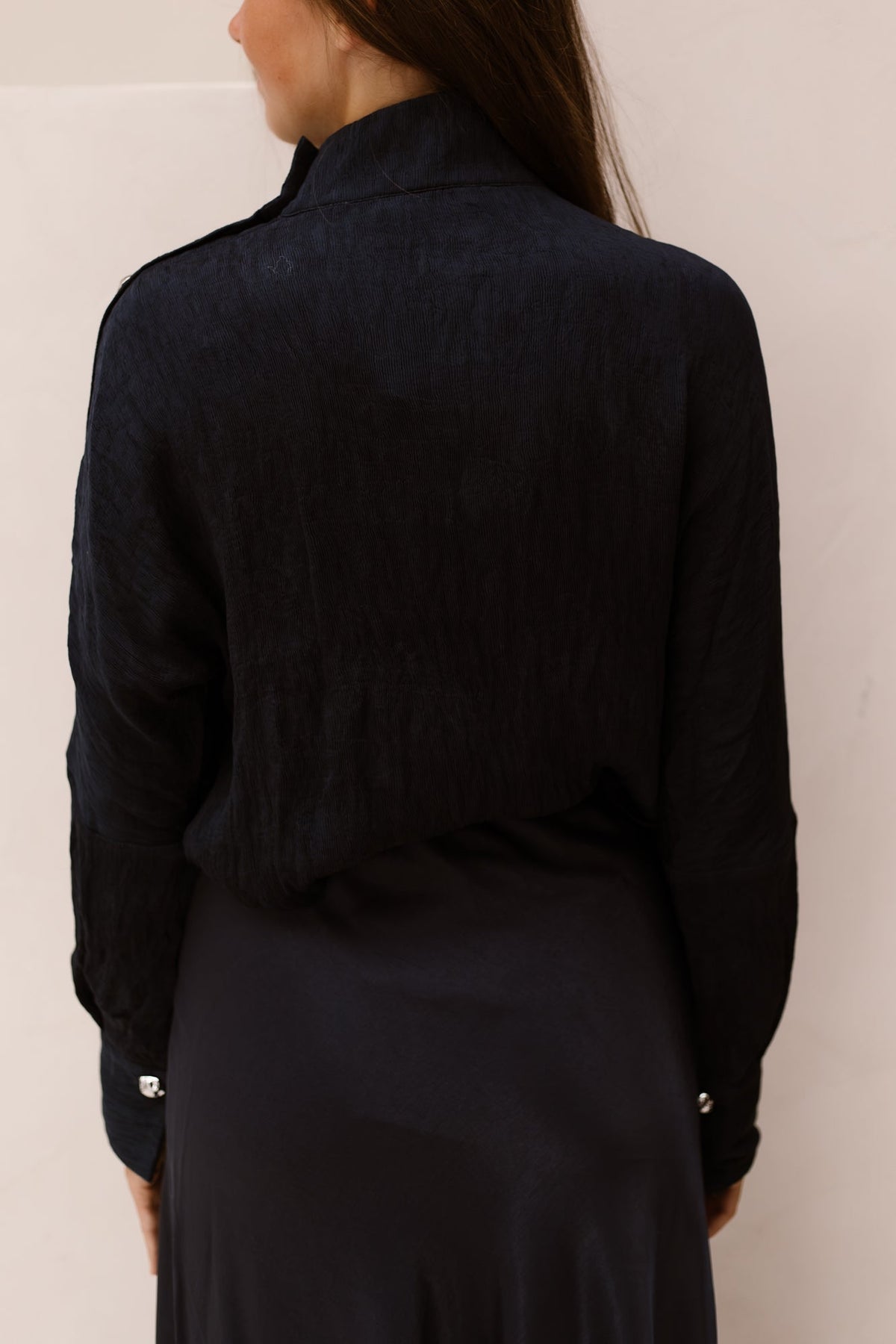 CamelloCC button blouse navy - Bij Keesje - Co'couture - Blouse