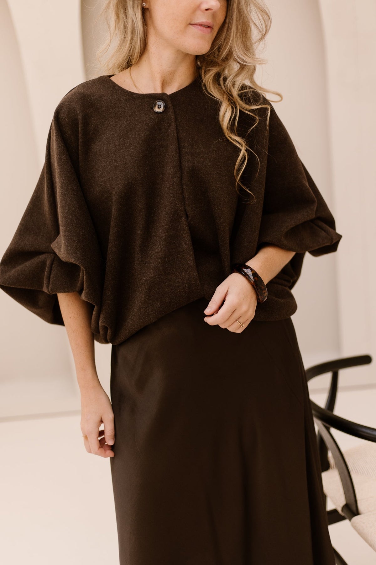 Cardigan-jacket brown - Bij Keesje - Bij Keesje - Blazer