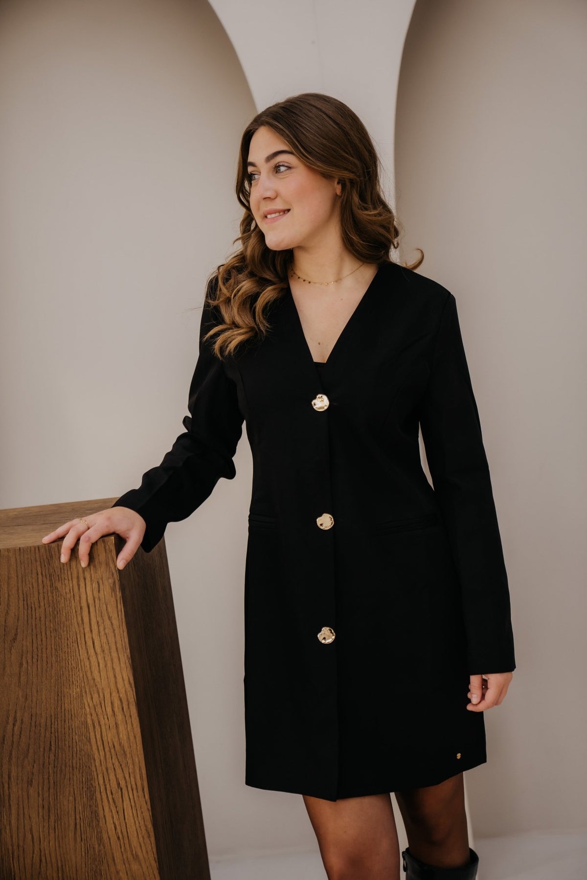 Carin blazer dress black - Bij Keesje - Bij Keesje - Jurk