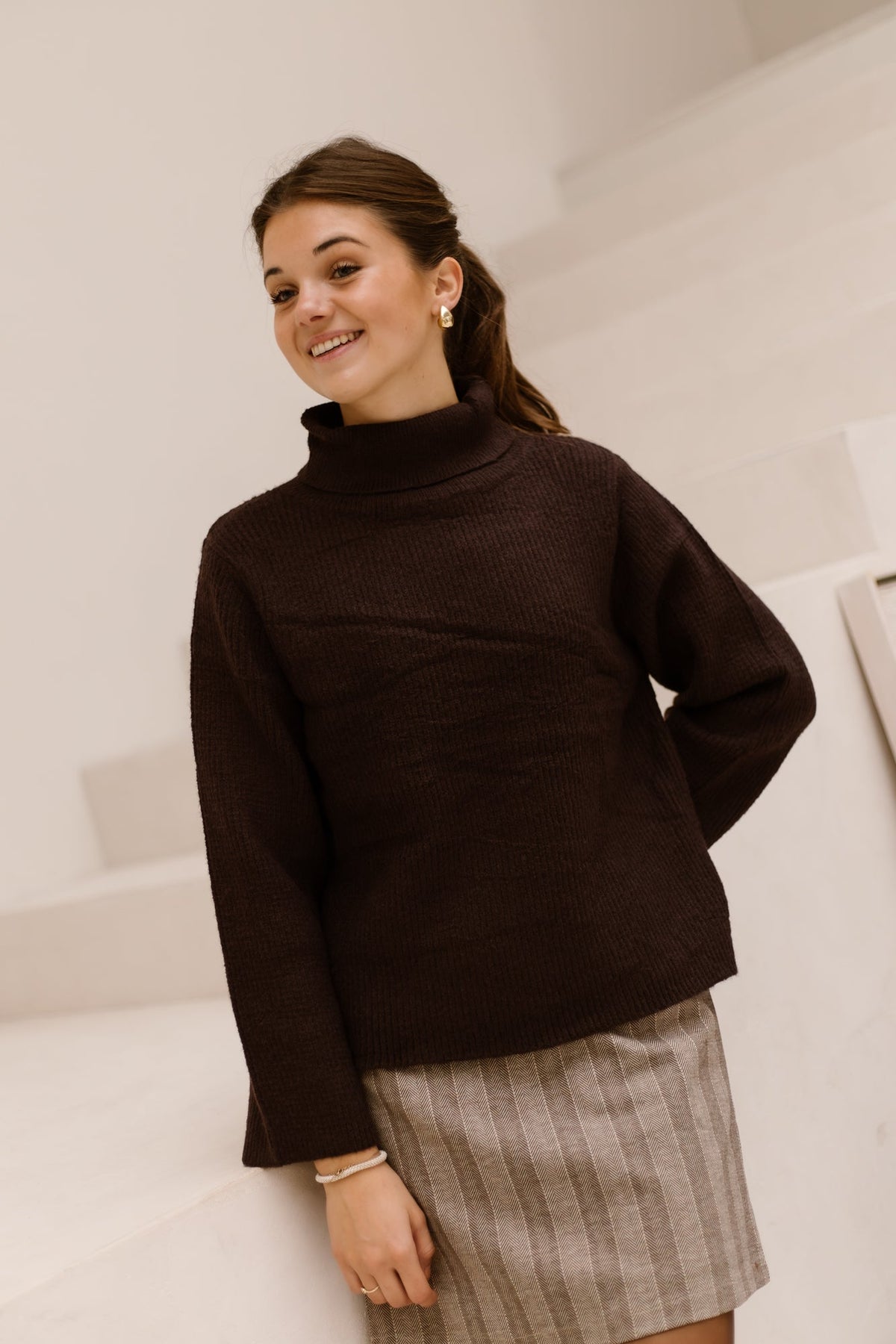 Claire Coltrui Darkbrown - Bij Keesje - Bij Keesje The Label - Trui
